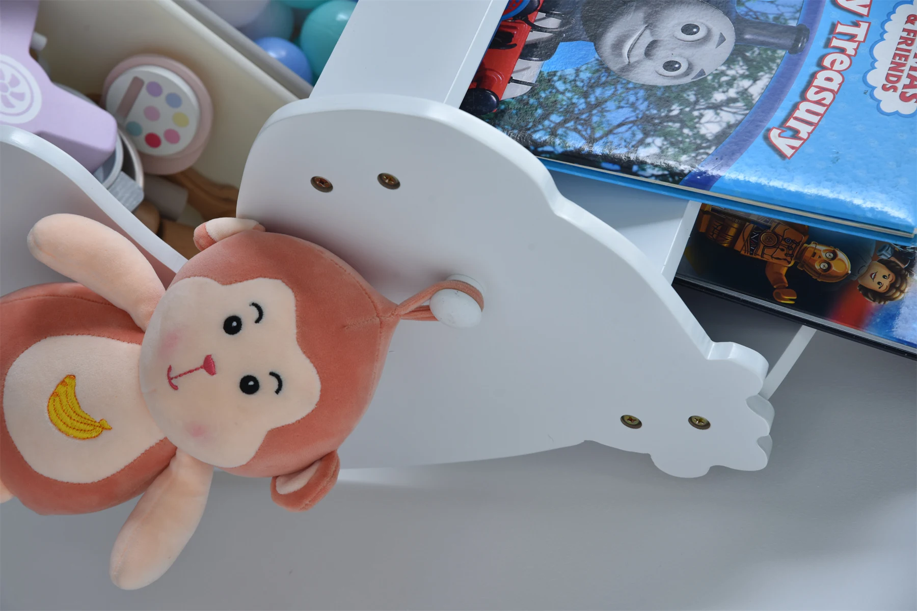 絵本ラック 絵本棚 大容量 本棚 収納ラック 多機能 おもちゃ収納 収納ボックス 子供部屋 収納ケース 子ども用 家具 木製 キッズ