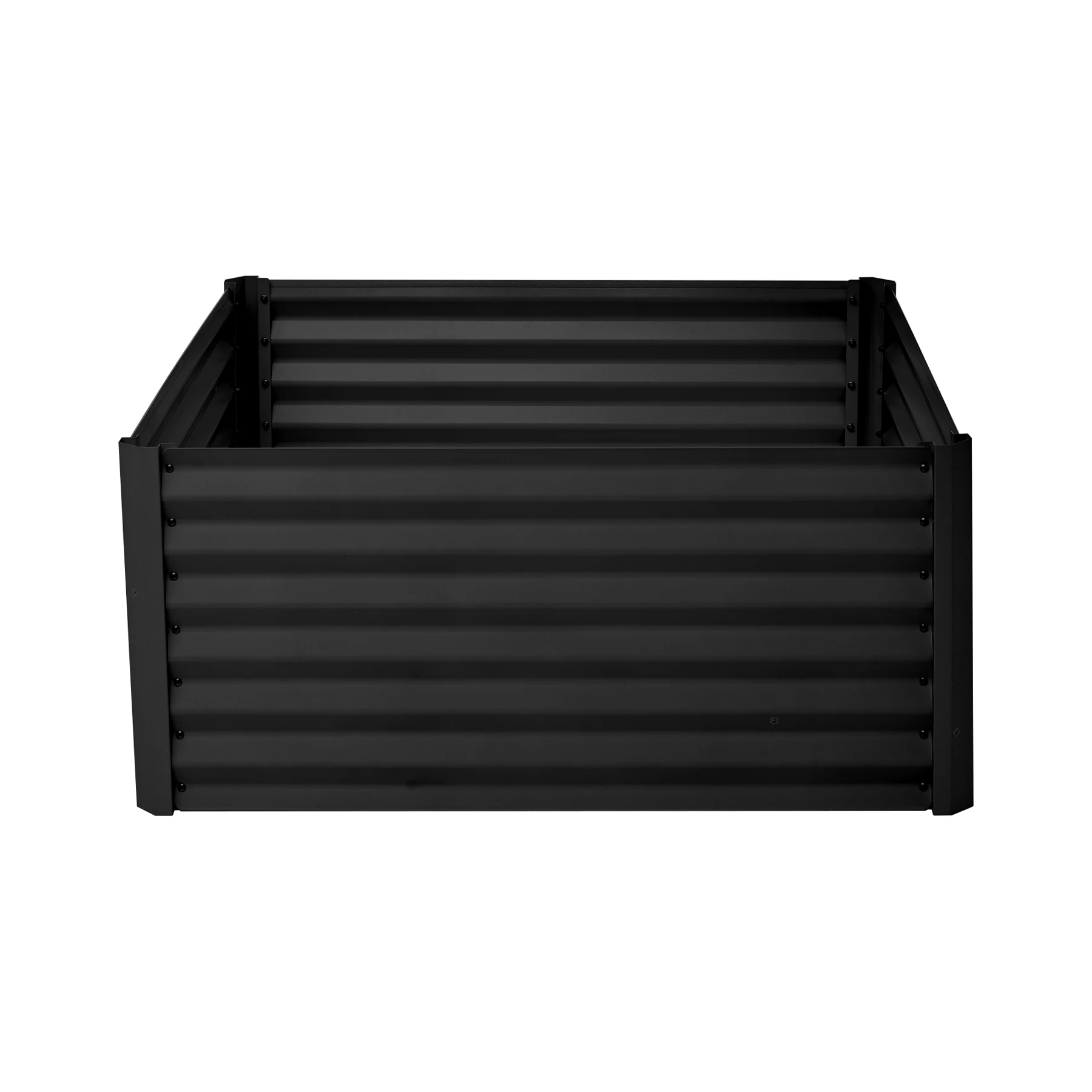 レイズドベッド ガーデンベッド L100×W100×H45cm 腐らない 庭 野菜 プランター 果物栽培用 ガーデンフレーム おしゃれ 組立簡単 ガーデンボックス 屋外 家庭菜園 DIY 野菜 植物 花 花園 家庭用【ブラック】