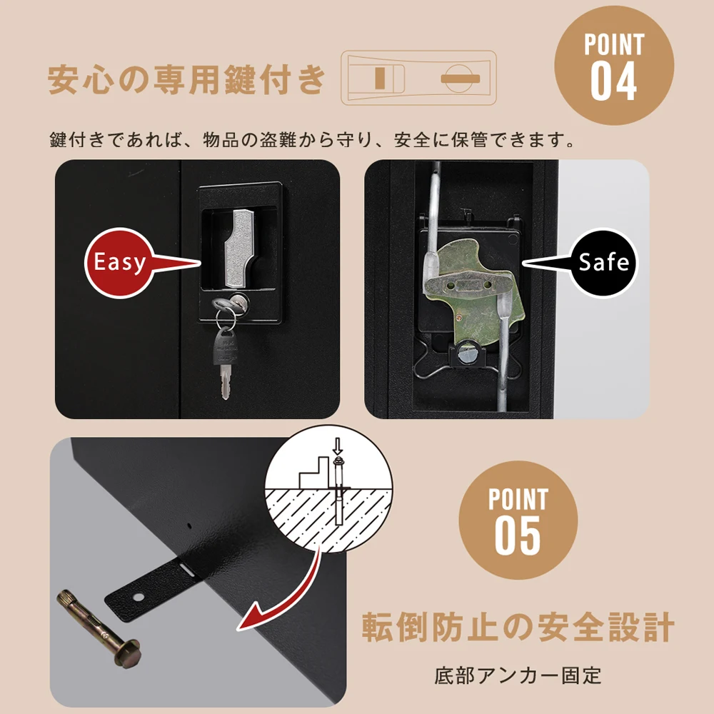 【ブラック 可動棚二枚付き】120*60*154cm 戸外収納庫 倉庫 大型物置 屋外 防水/耐侯 収納可能 ガーデン/庭/田畑/農場 頑丈 大容量