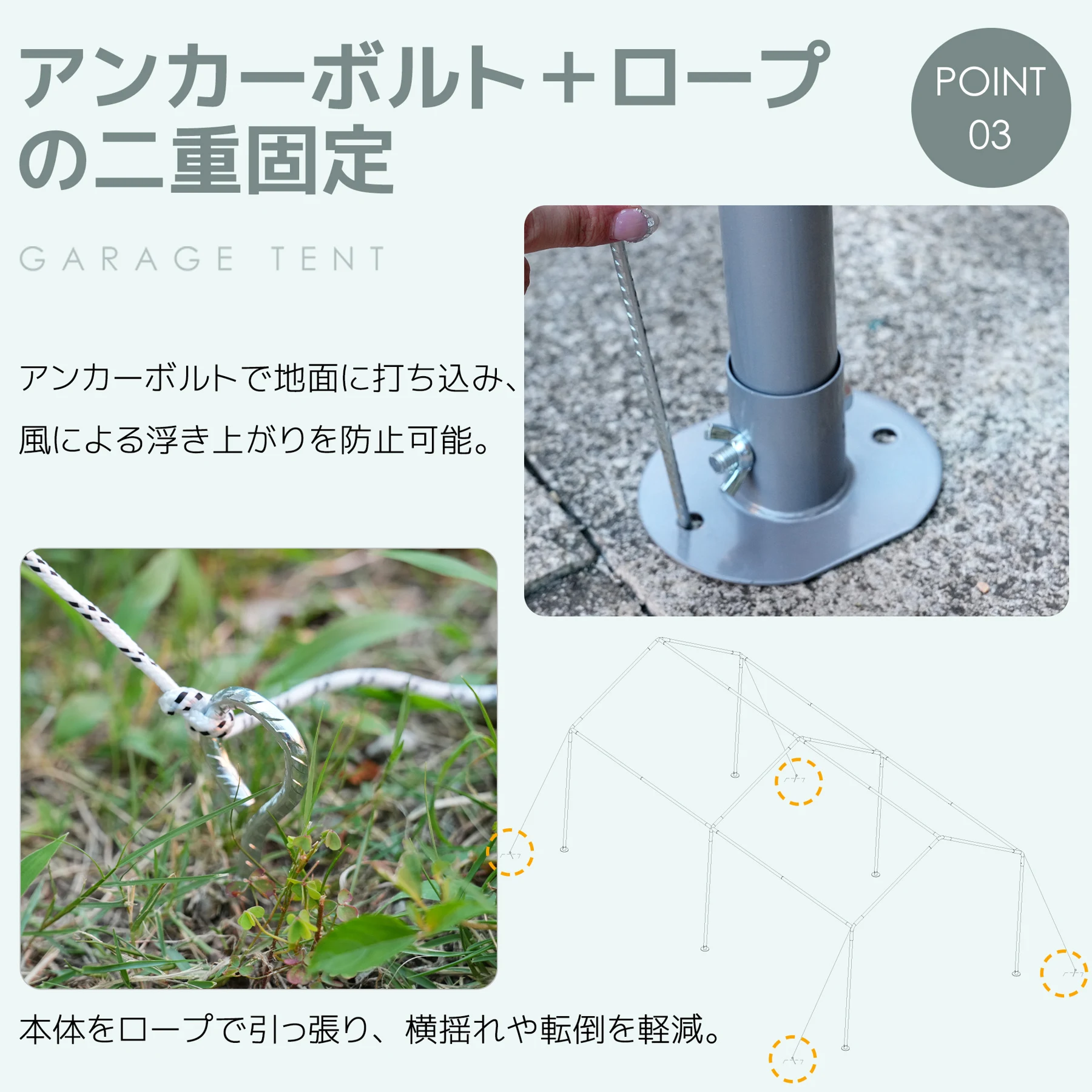 【UPF50+UVカット&防雨】テント 車庫テント ガレージテント 車庫 お祭り 倉庫 奥3m×幅6m×高さ2.82m ガレージテント カーポート 軽自動車用 大型 車 駐車 スチール製 頑丈 仮設倉庫 タープテント【ベージュ】