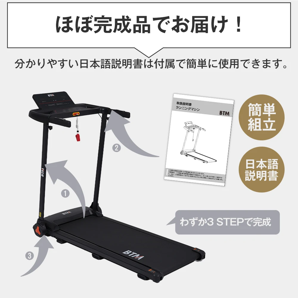 電動ランニングマシン ルームランナー MAX14km/h フィットネスマシーン 心拍数計測 ダイエット器具 有酸素運動 静音 折りたたみ 薄型 傾斜角度2段調節 家庭用 トレッドミル エクササイズ