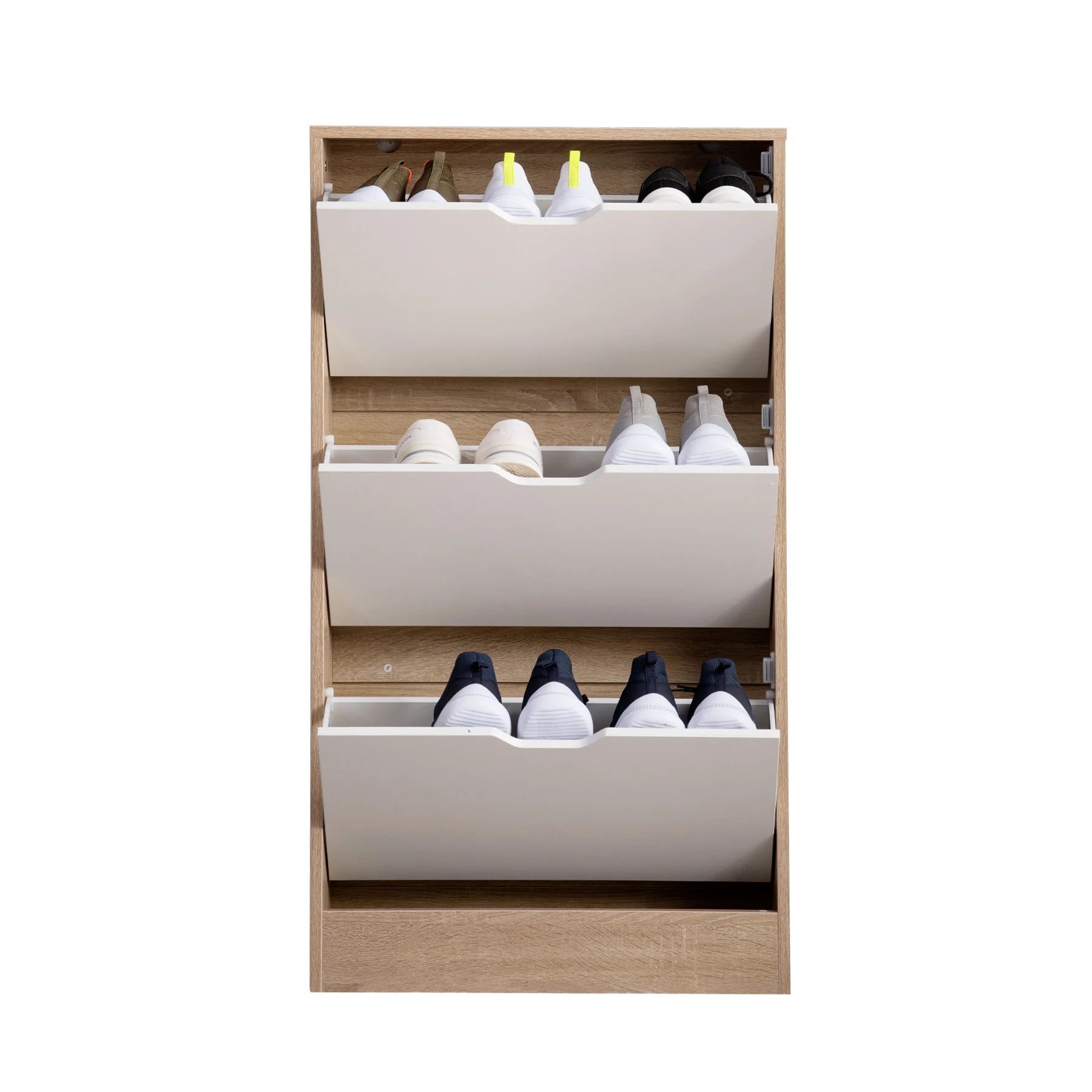 【人気商品】下駄箱 3段 シューズラック 玄関収納 引き出し ひとり暮らし スリム 靴収納 ラック 靴収納棚 おしゃれ