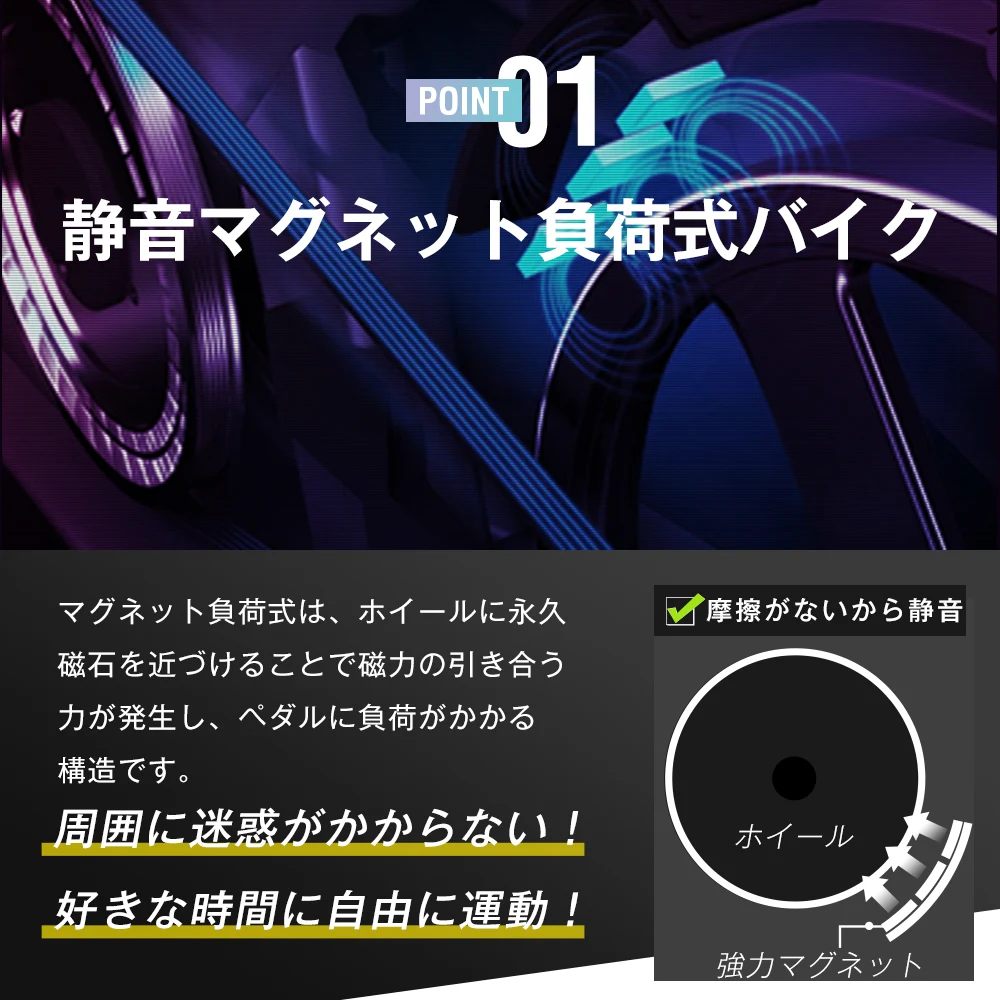 Xバイク+エクササイズバン-ホワイト+ライトグレー