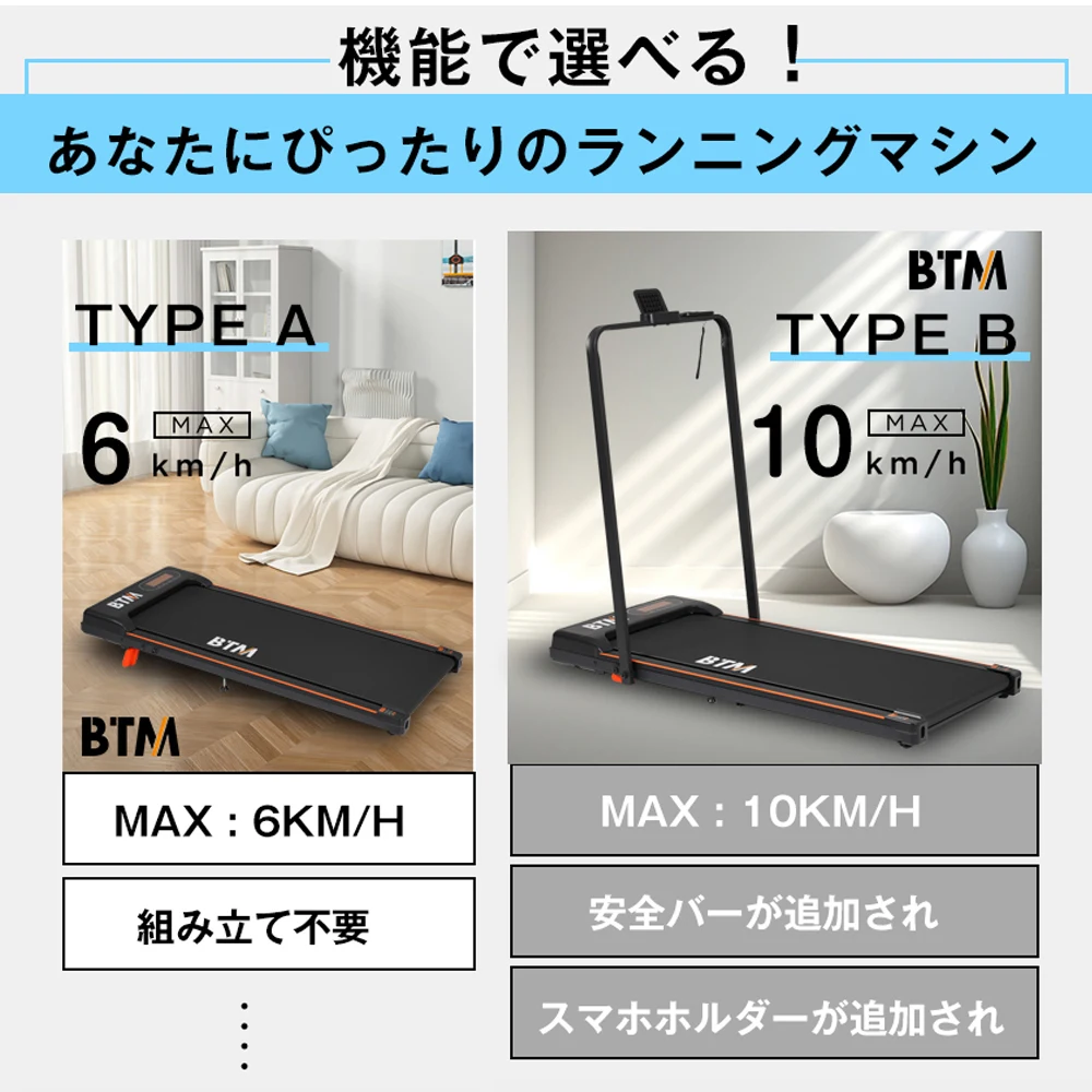 電動ランニングマシン ルームランナー 低床設計 MAX6km/h 薄型 シンプル オシャレ ダイエット器具 有酸素運動 静音 家庭用 エクササイズ 衝撃吸収 室内運動 健康器具 傾斜角度調整