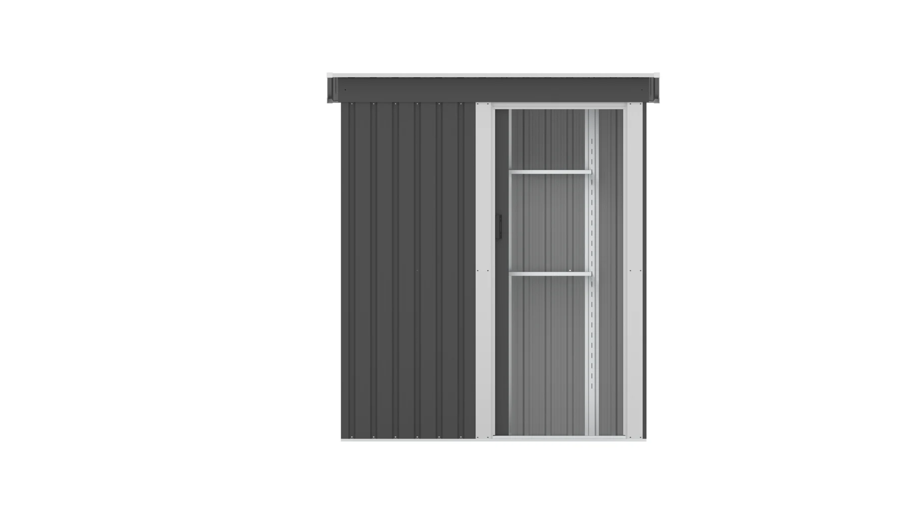 【可動棚付き】 物置 屋外 大型 倉庫 大型物置 戸外収納庫 物置 防水/耐侯 収納可能 ガーデン/庭/田畑/農場 頑丈 大容量 スチール 床なし グレー