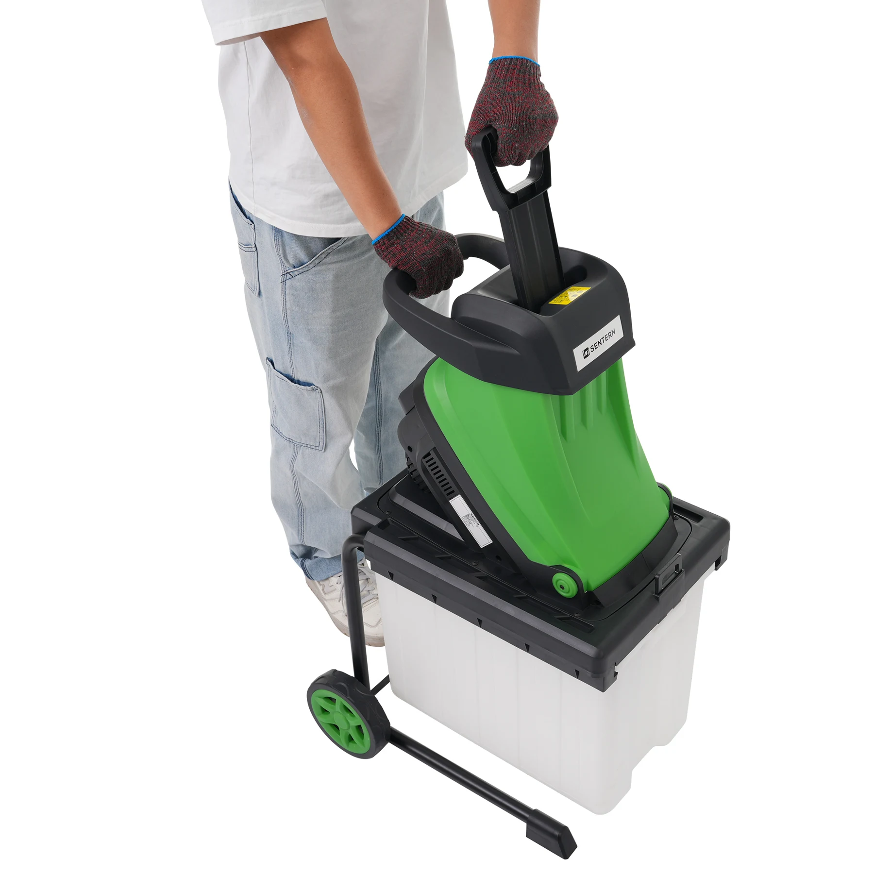 【本体のみ】ガーデンシュレッダー 電動粉砕機 竹 枝 木 家庭用 小型 軽量 BOX付き