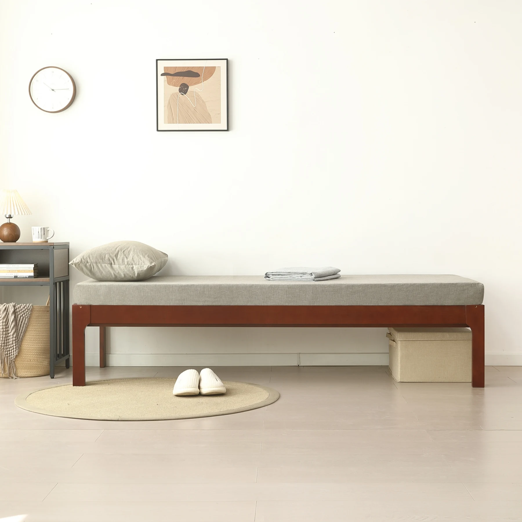 【幅140cm】ソファベッド ディベッド 木製 伸長式ベッド ダブル D 2way パイン材 フレームのみ すのこ シングル セミシングル セミダブル SS~D