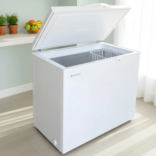 冷凍庫 300L 家庭用 業務用 鍵付き ノンフロン チェストフリーザー 上開き バスケット付き フリーザー ストッカー 冷凍 省エネ スリム 冷凍冷蔵庫 温度調整 氷 静音 大容量 食品 冷凍食品 ストック キッチン家電