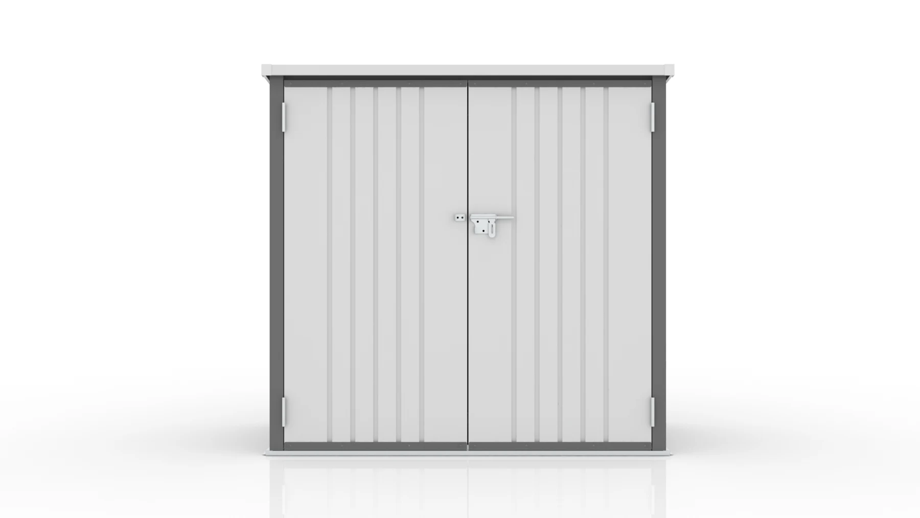 屋外収納庫 大容量 大型 屋外収納箱 ストッカー 外用 ベランダ 屋外 収納ボックス 金属製 1600L 両開きドア 施錠可能【底板なし】