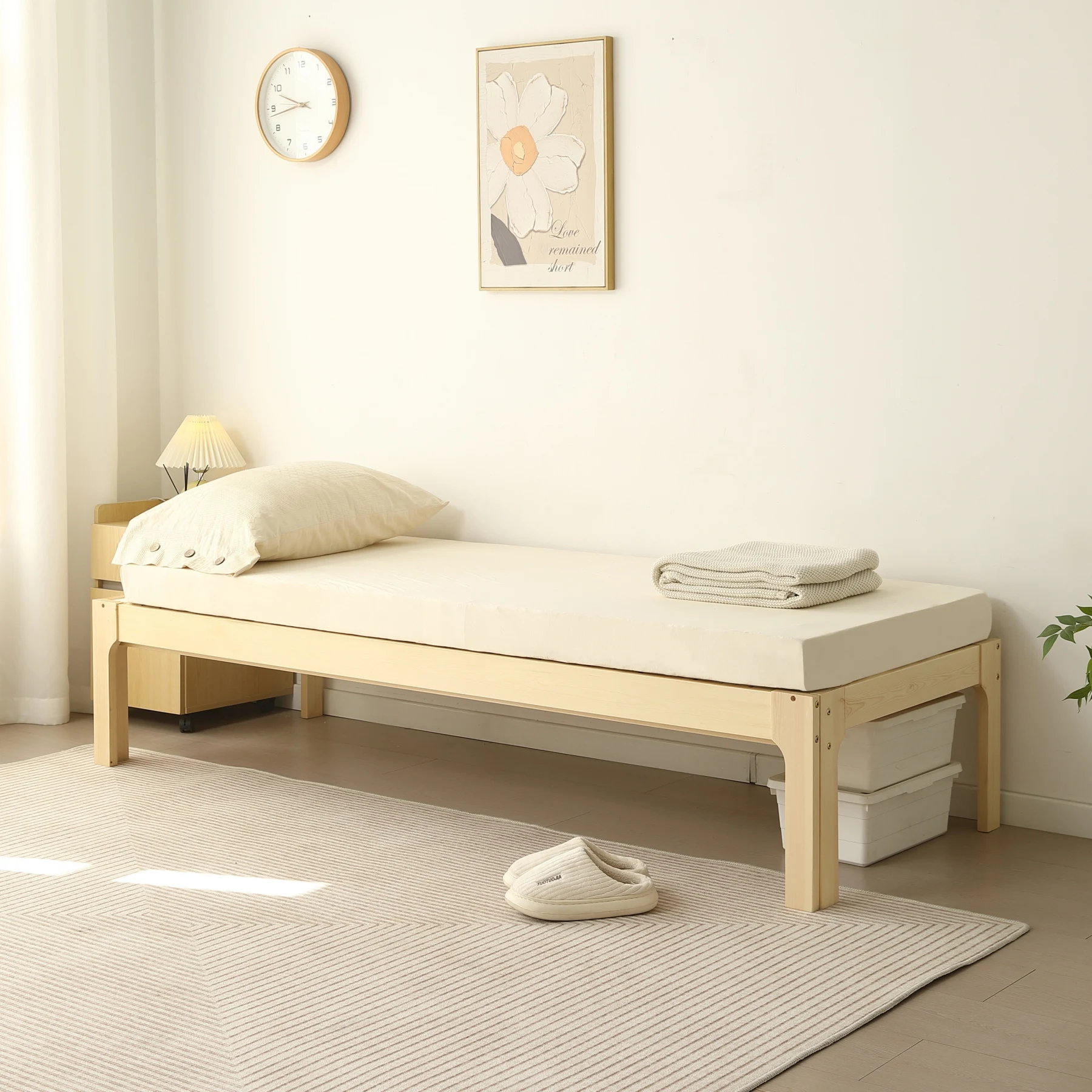 【幅140cm】ソファベッド ディベッド 木製 伸長式ベッド ダブル D 2way パイン材 フレームのみ すのこ シングル セミシングル セミダブル SS~D