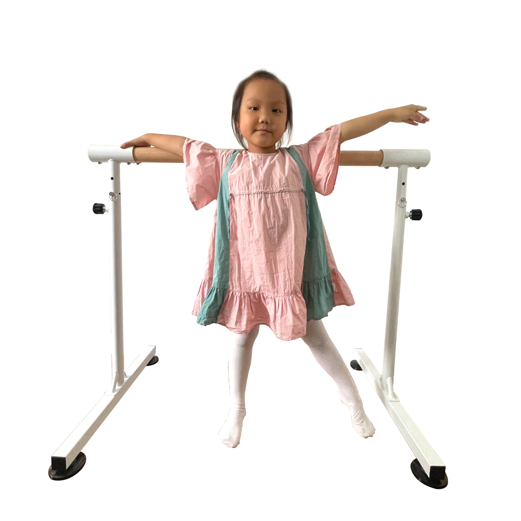 バレーバー バレエバー スタンド バレエ バー レッスンバー 高さ 5段階 85cm 90cm 95cm 100cm 105cm 調整 天然木