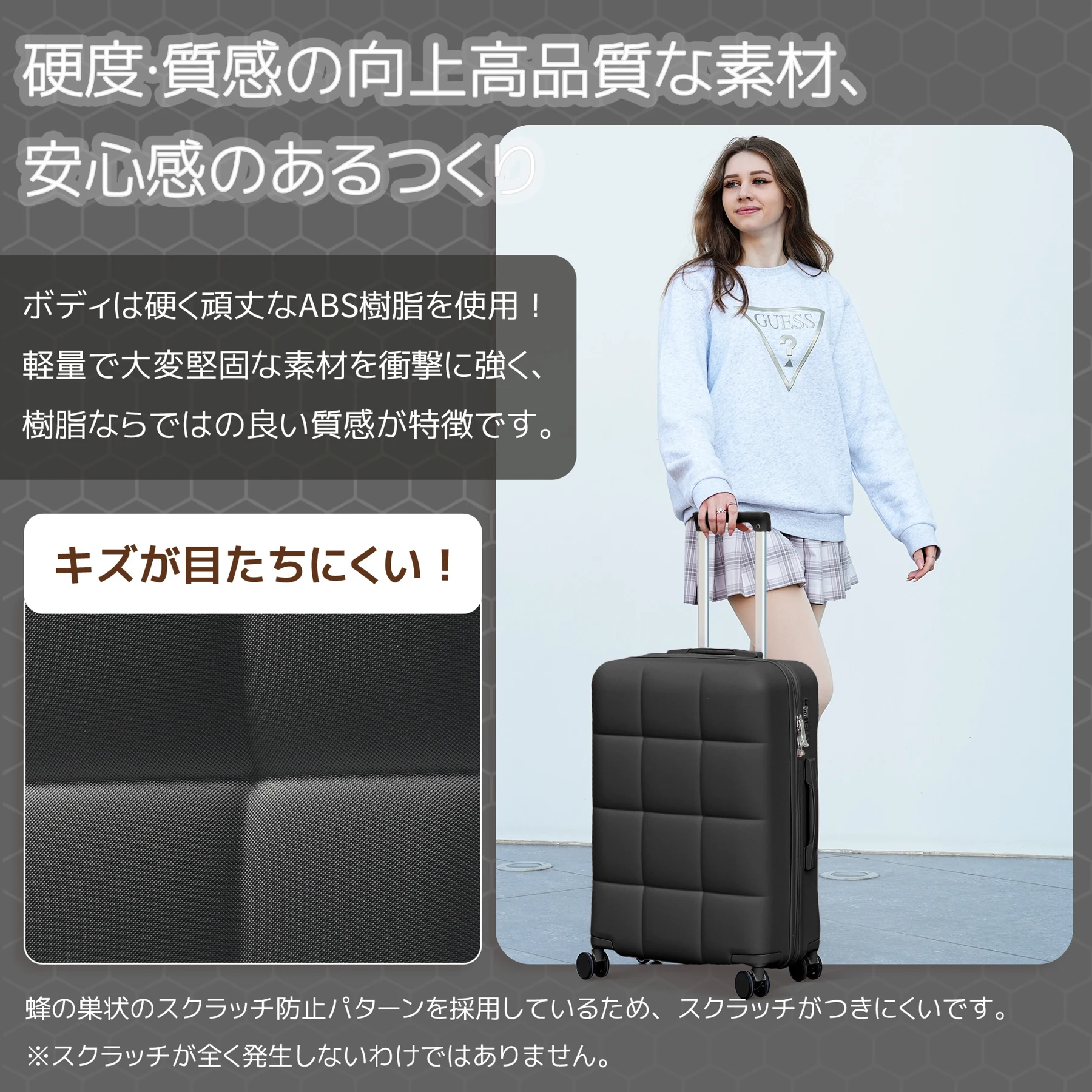 スーツケース キャリーバッグ キャリーケース Sサイズ 小型 超軽量 ファスナー式 TSAロック搭載 フック機能付き 360度回転 旅行 おしゃれ 人気色