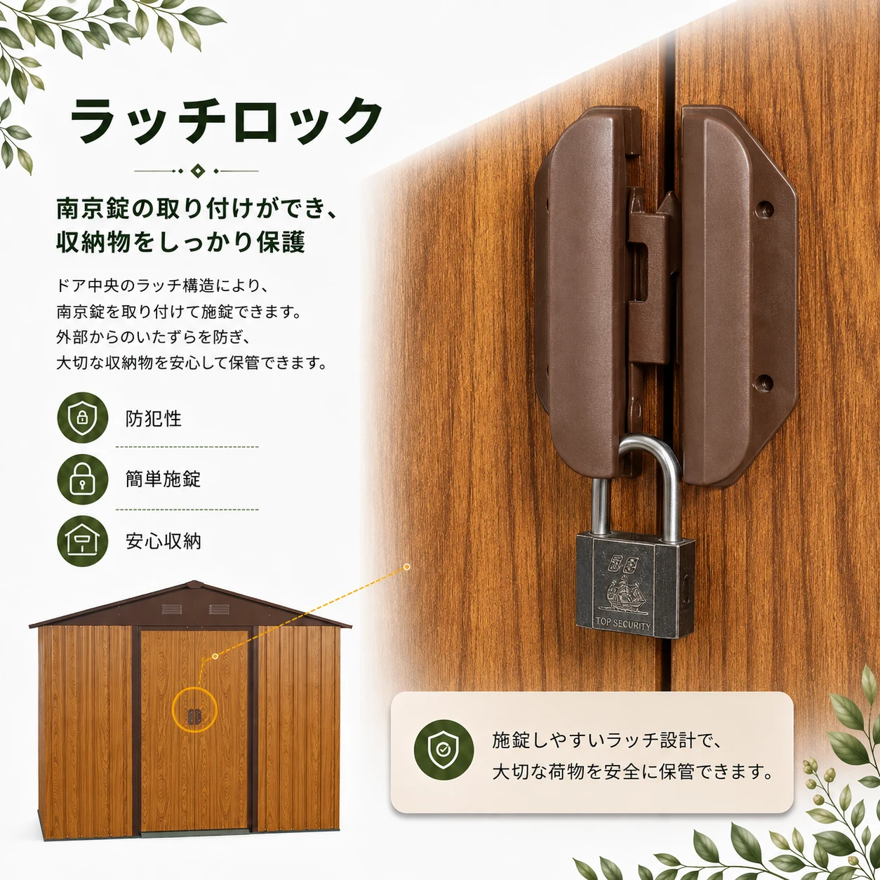 物置 屋外 戸外収納庫 スチール 幅236*奥行き303*高190 引き戸両開きタイプ 換気口付き 防さび ベランダ 防水 ガーデニング 庭