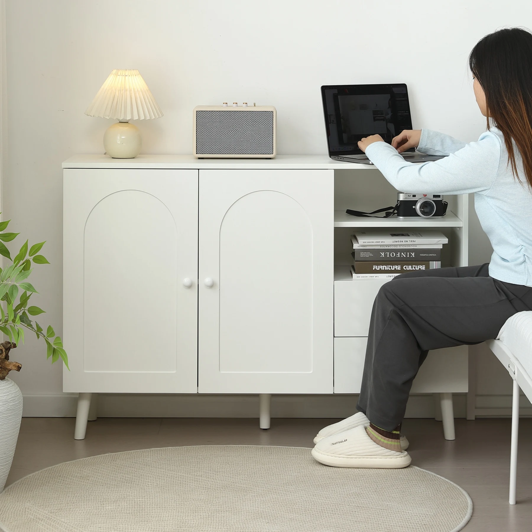 キャビネット サイドボード チェスト 収納棚 リビング収納 35cm×118cm コンパクトサイドボード 引き出し リビングボード 洋服 タンス 収納 箪笥 おしゃれ キャビネット リビング 収納棚 北欧 おしゃれ たくさん収納