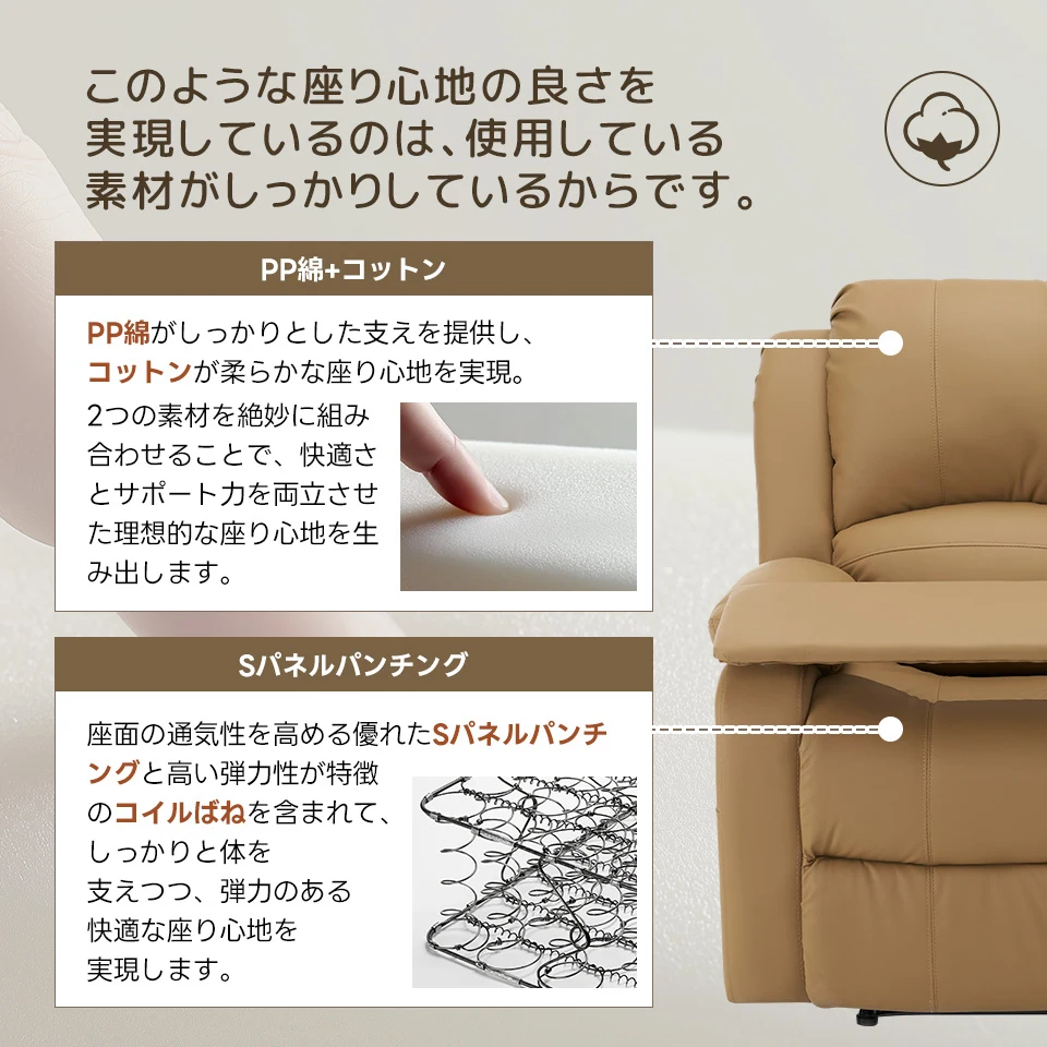 リクライニングチェア テーブル付き リクライニングソファ 1人掛け 電動 リクライニング ファブリック オットマン一体型 パーソナルチェアー 電動ソファ 耐圧分散 リクライニングチェア 一人暮らし 【ブラック】