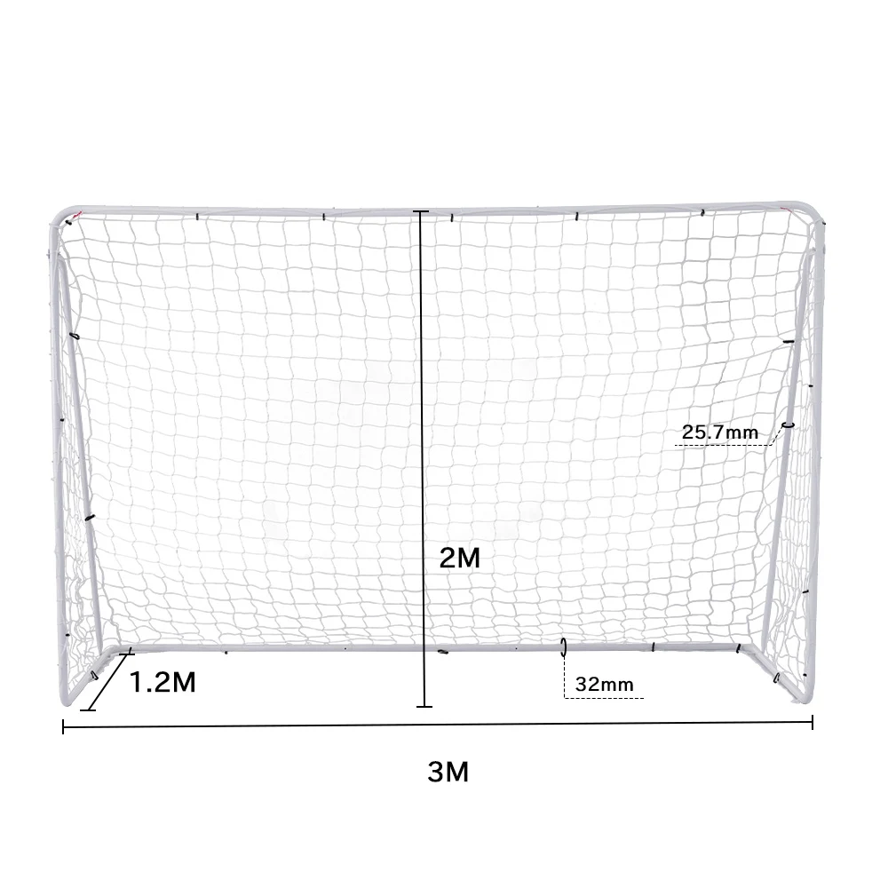 フットサルゴール 3m×2m 公式サイズ 組み立て式 キャリーバッグ付 室内 屋外兼用 練習用ネット サッカーゴール フットサル ゴール サッカー ミニサッカー トレーニング
