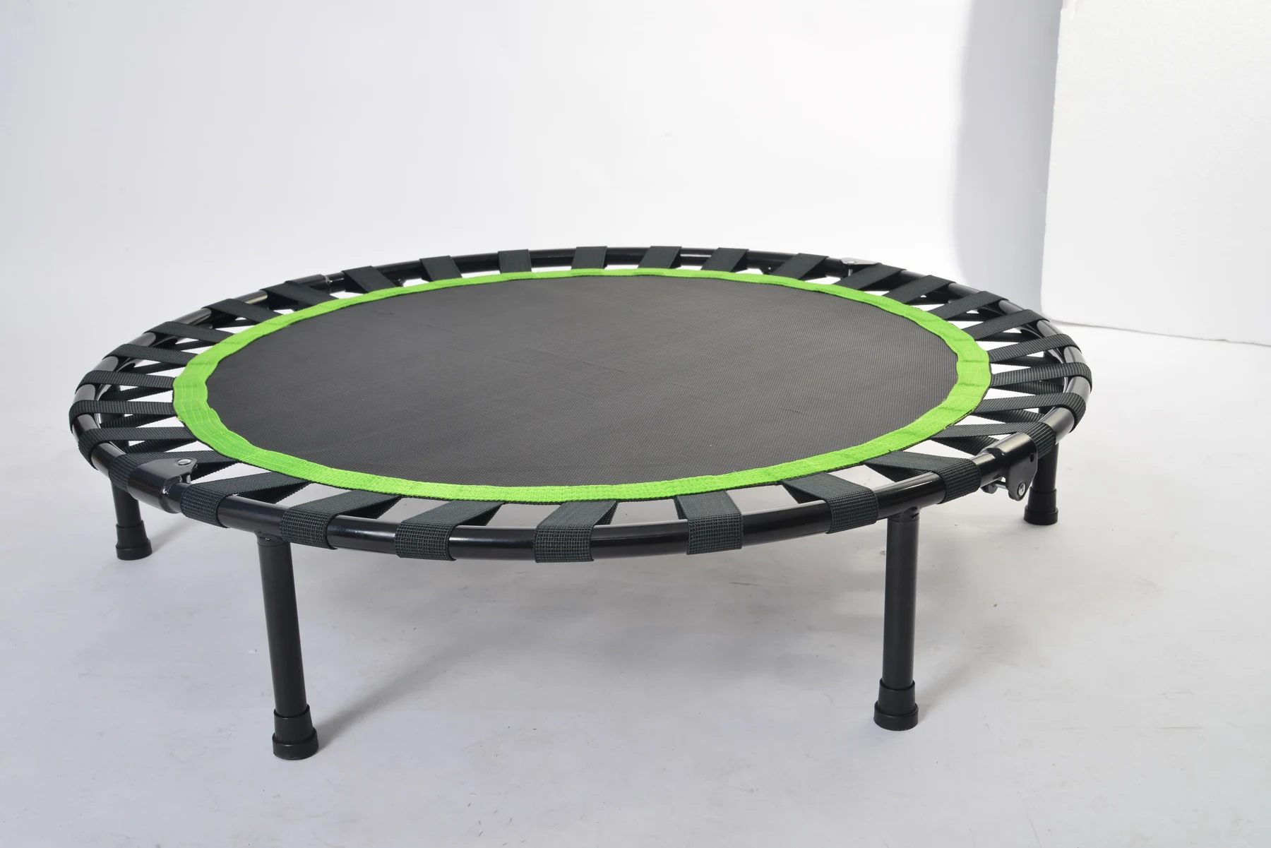 補助手すり付き トランポリン 耐荷重110kg 102cm ゴム ダイエット器具 健康器具 折りたたみ おもちゃ エクササイズ フィットネス 室内運動 あそび 家庭用 子供用 大人用 有酸素運動