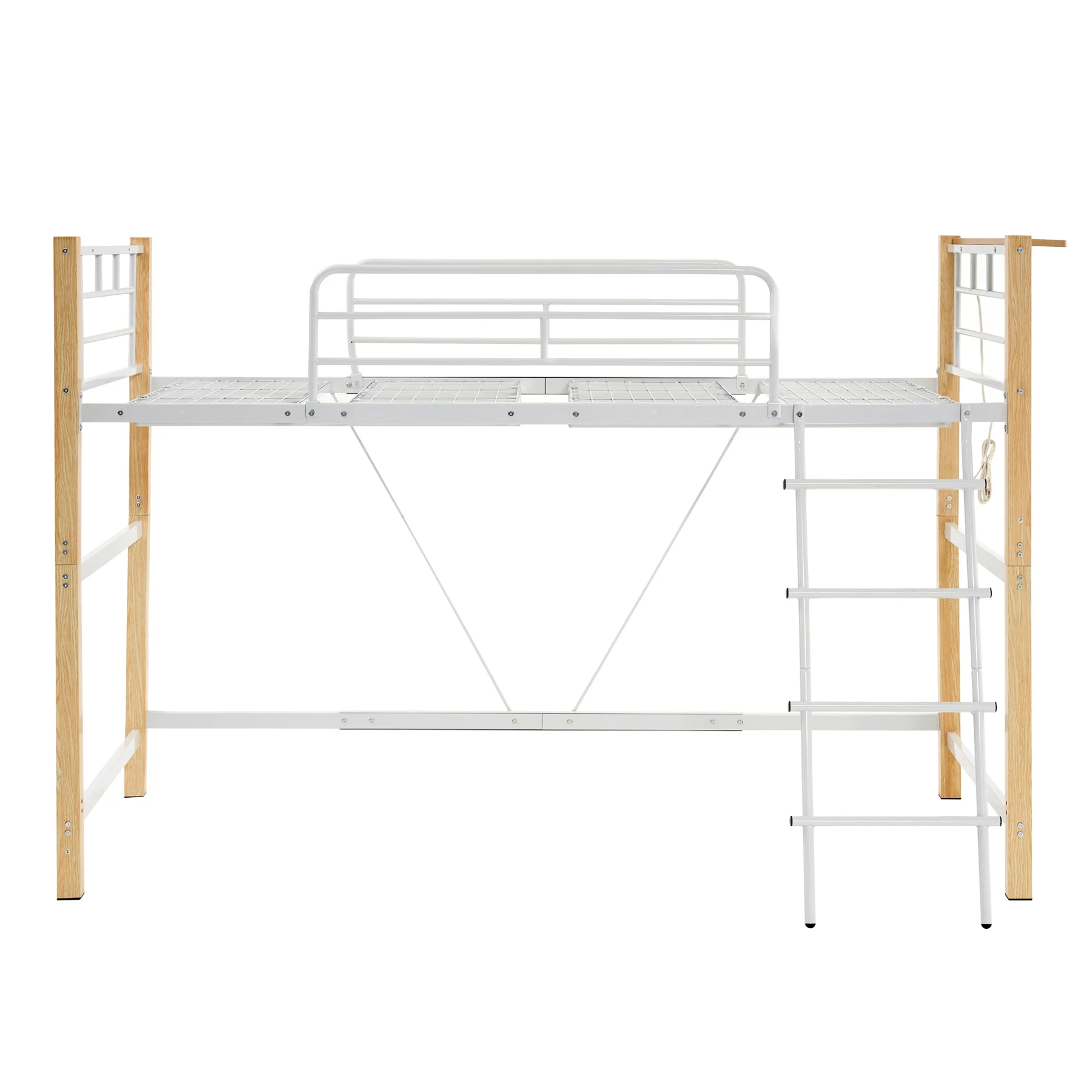 【高さ130cm】ロフトベッド パイプベッド シングル 耐荷重150kg 高さ130cm システムベッド ロータイプ ミドルタイプ 棚 収納 北欧風 大人 一人暮らし 送料無料 スチール 耐震 ベッド 子供部屋