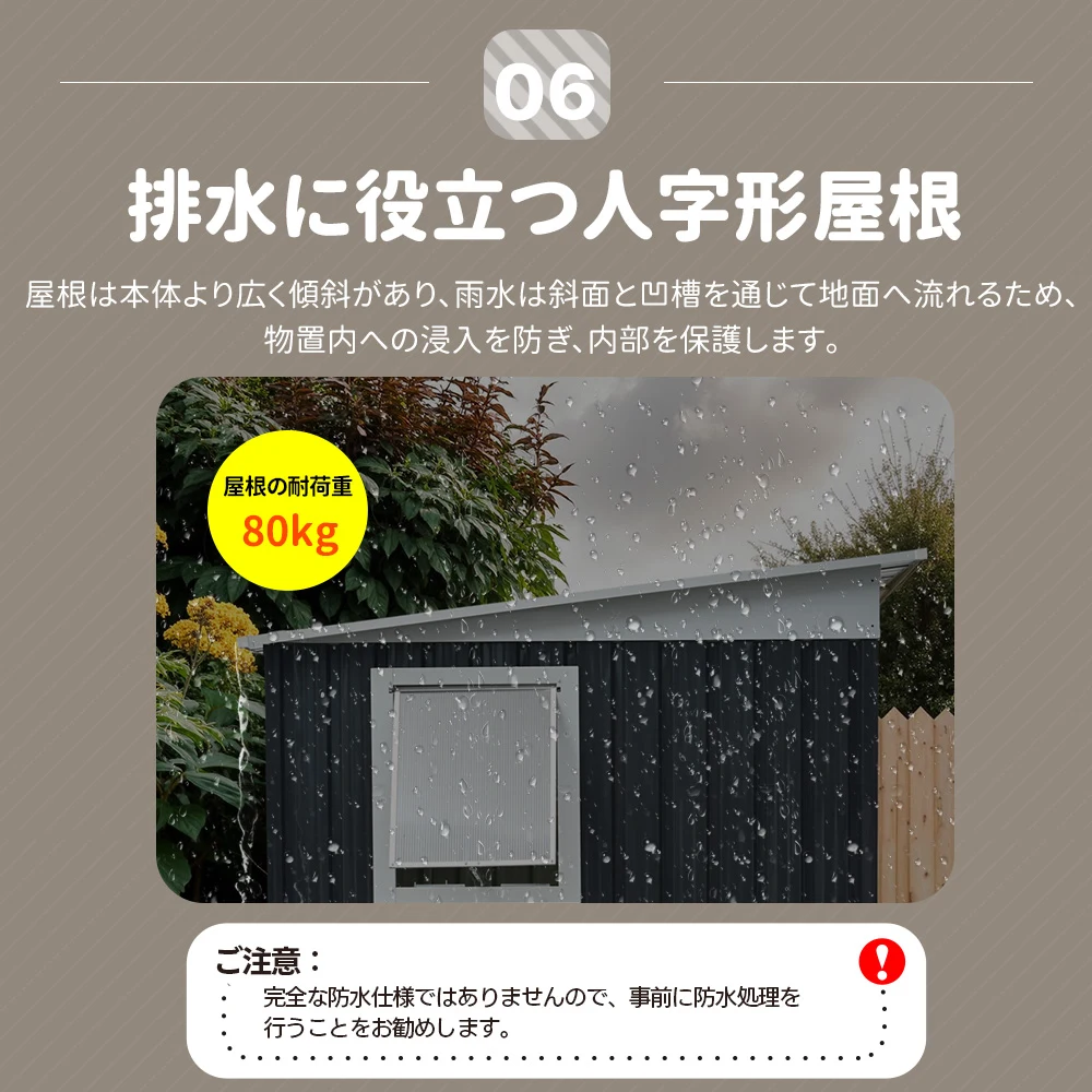 【可動棚&すべり出し窓付き】物置 屋外 スチール 倉庫 床材補強フレーム付き 戸外収納庫 W194cm*D152cm*H174cm 物置き おしゃれ 大型 収納庫 屋外物置 防さび ベランダ 防水 ドア スチール物置 屋外収納 ガーデニング 庭 新作【グレーホワイト】