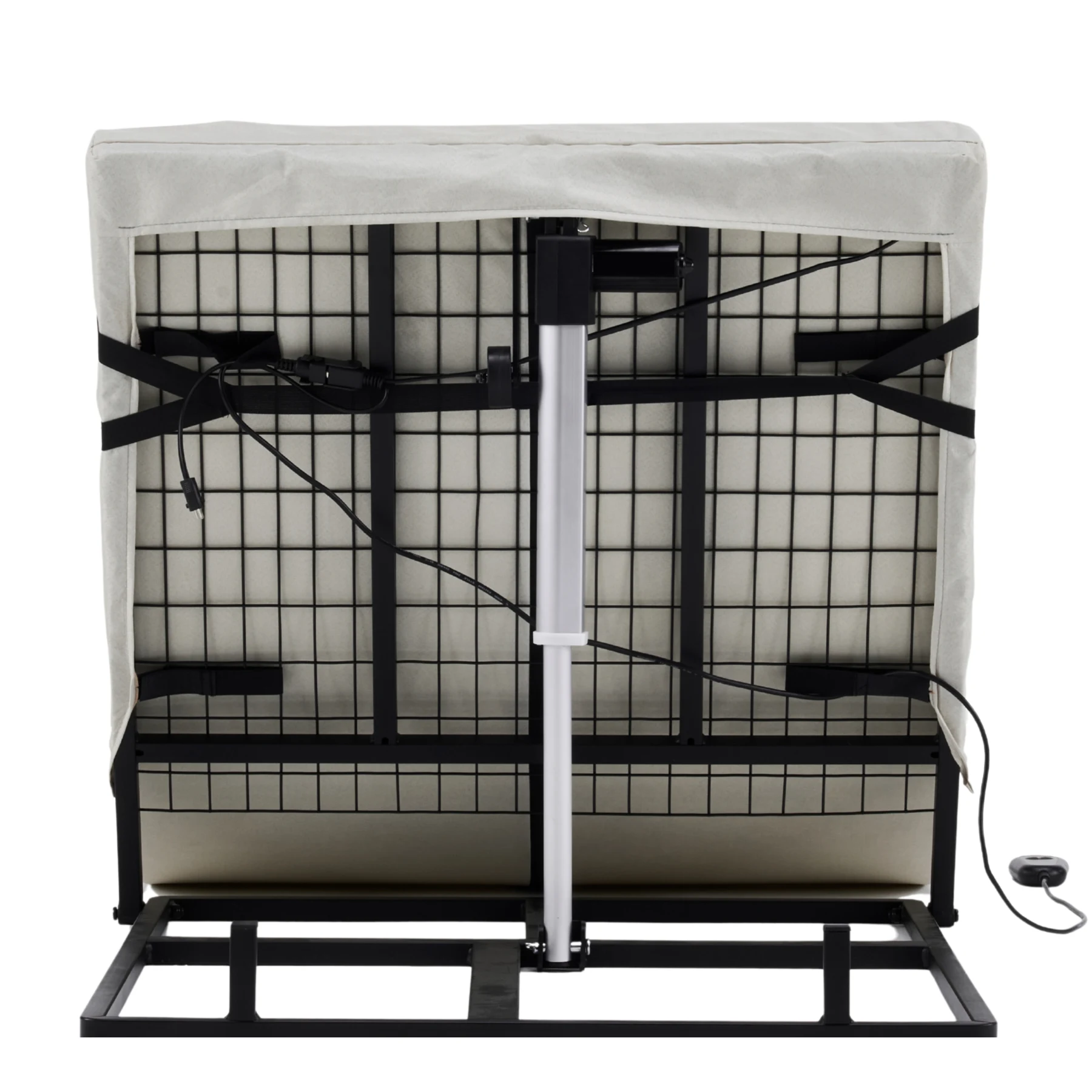 75*125cm 電動マット サイズ 電動リクライニングマット 電動ベッド 折りたたみベッド 電動 リクライニングベッド 2°~70°角度調整 ベッド シングル 無段階 家庭用 組立簡単 高さ調節 角度調整