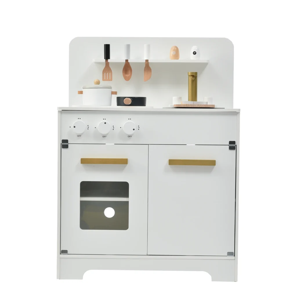 おままごと キッチン 木製 調理器具付き ままごとセット 誕生日 台所 知育玩具 子供用 子供 収納 まねっこ コンロミニキッチン おもちゃキッチン キッズ ベビー プレゼント【ホワイト】