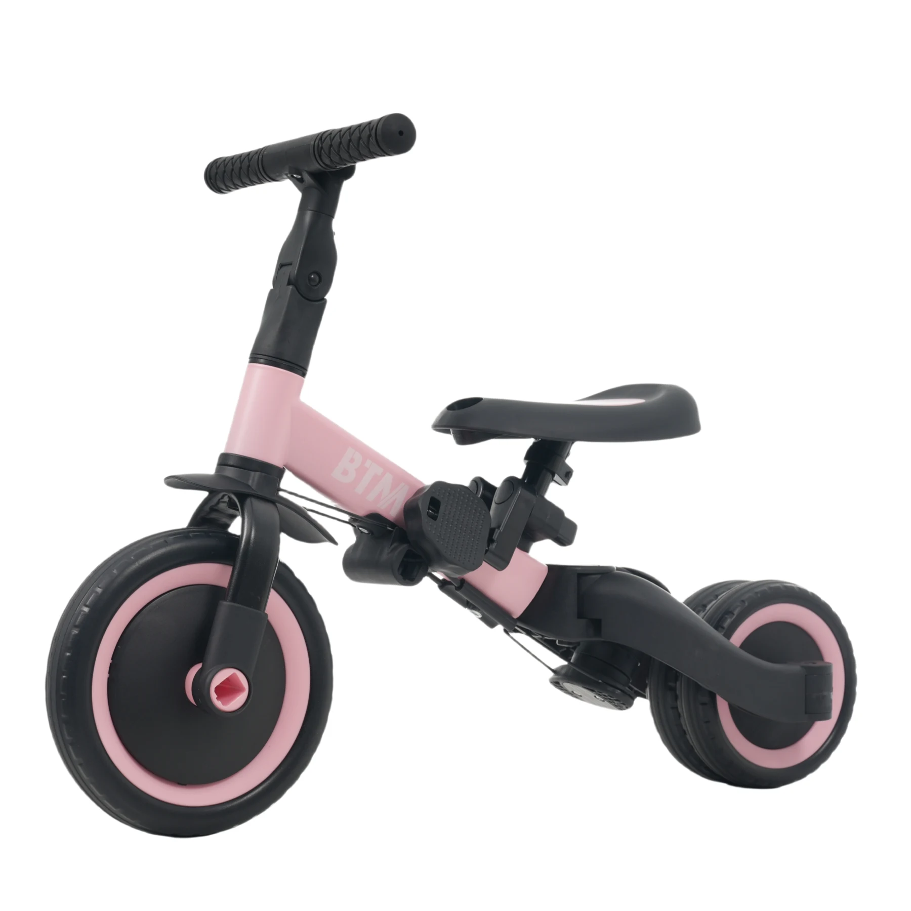 三輪車 足けりバイク 一台4役 ベビーカー かじとり 手押し棒付 セーフティーガード付き 子供用三輪車 子供自転車 3輪 キッズ 幼児 自転車 バイク ペダル付き コントロールバー付き 乗用玩具 軽量 誕生日 1-5歳 組み立て簡単 プレゼント