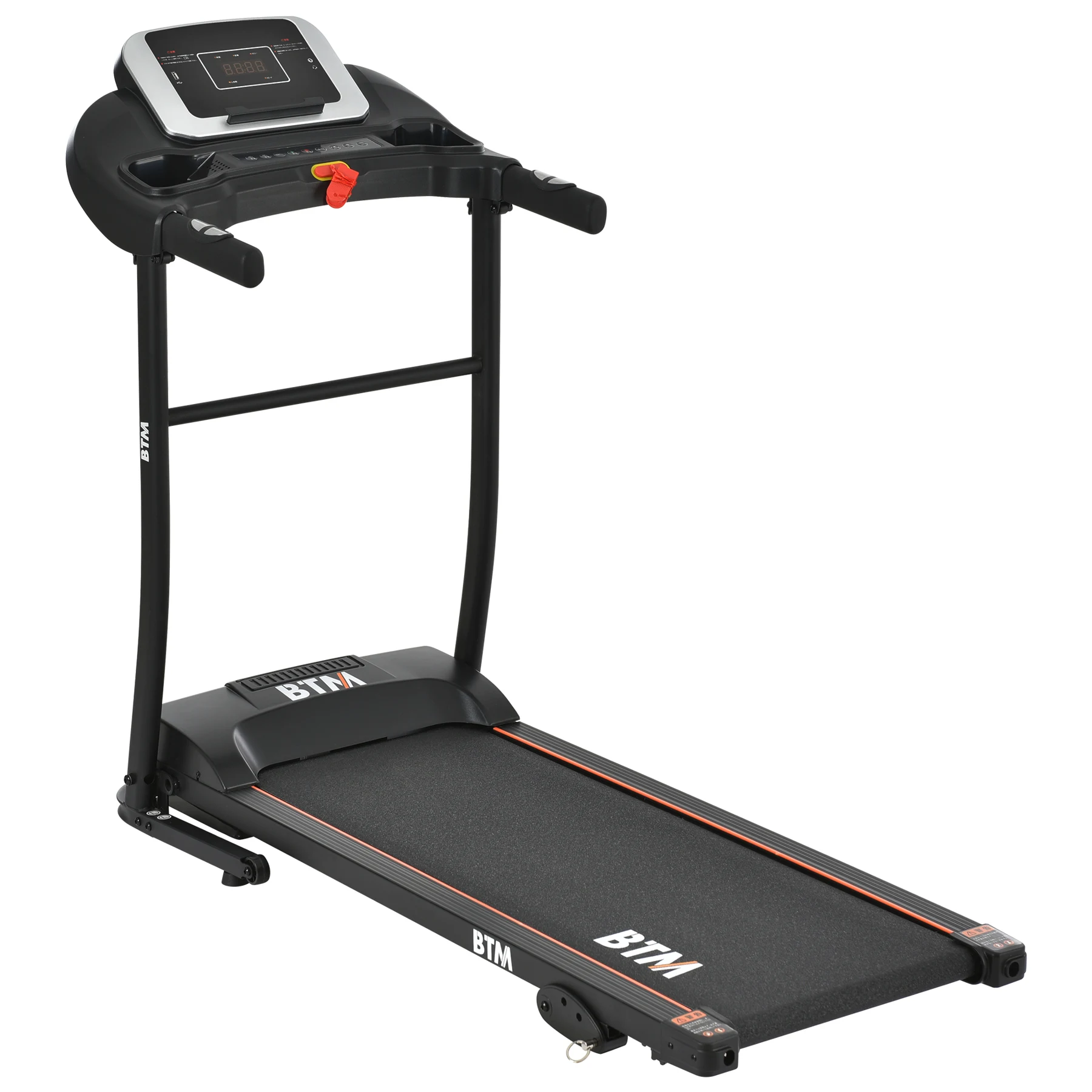 電動ランニングマシン ルームランナー MAX12km/h BTM マット付き フィットネスマシーン ダイエット器具