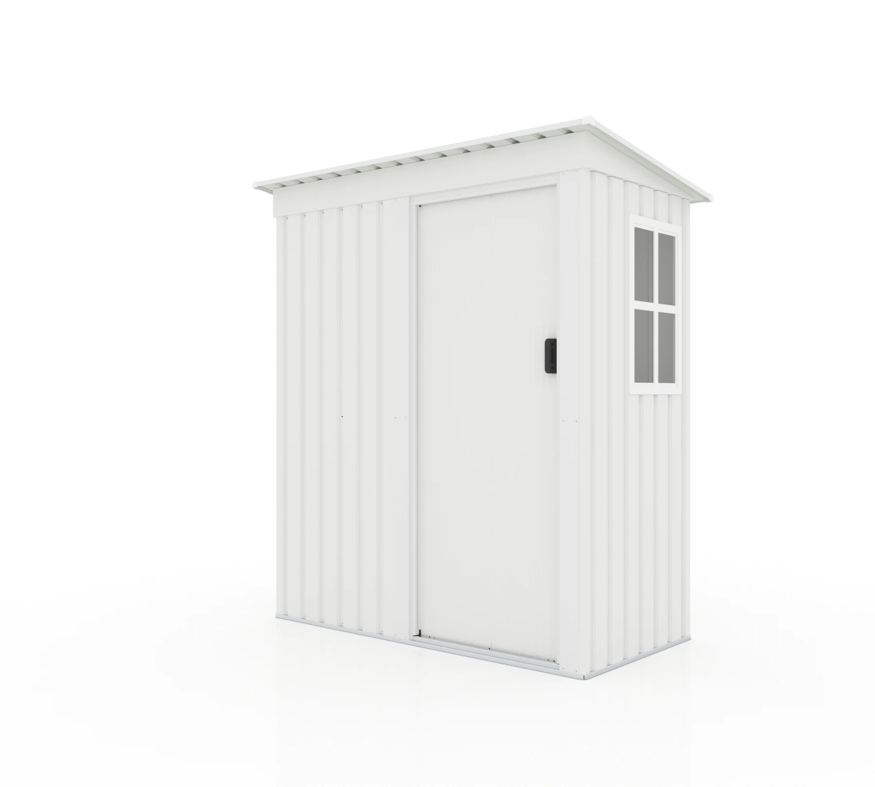 【 ホワイト 棚なし】物置 屋外 大型 倉庫 大型物置 戸外収納庫 物置 防水/耐侯 収納可能 ガーデン/庭/田畑/農場 頑丈 大容量 スチール 引き戸 補強フレーム付き 窓付き 床なし