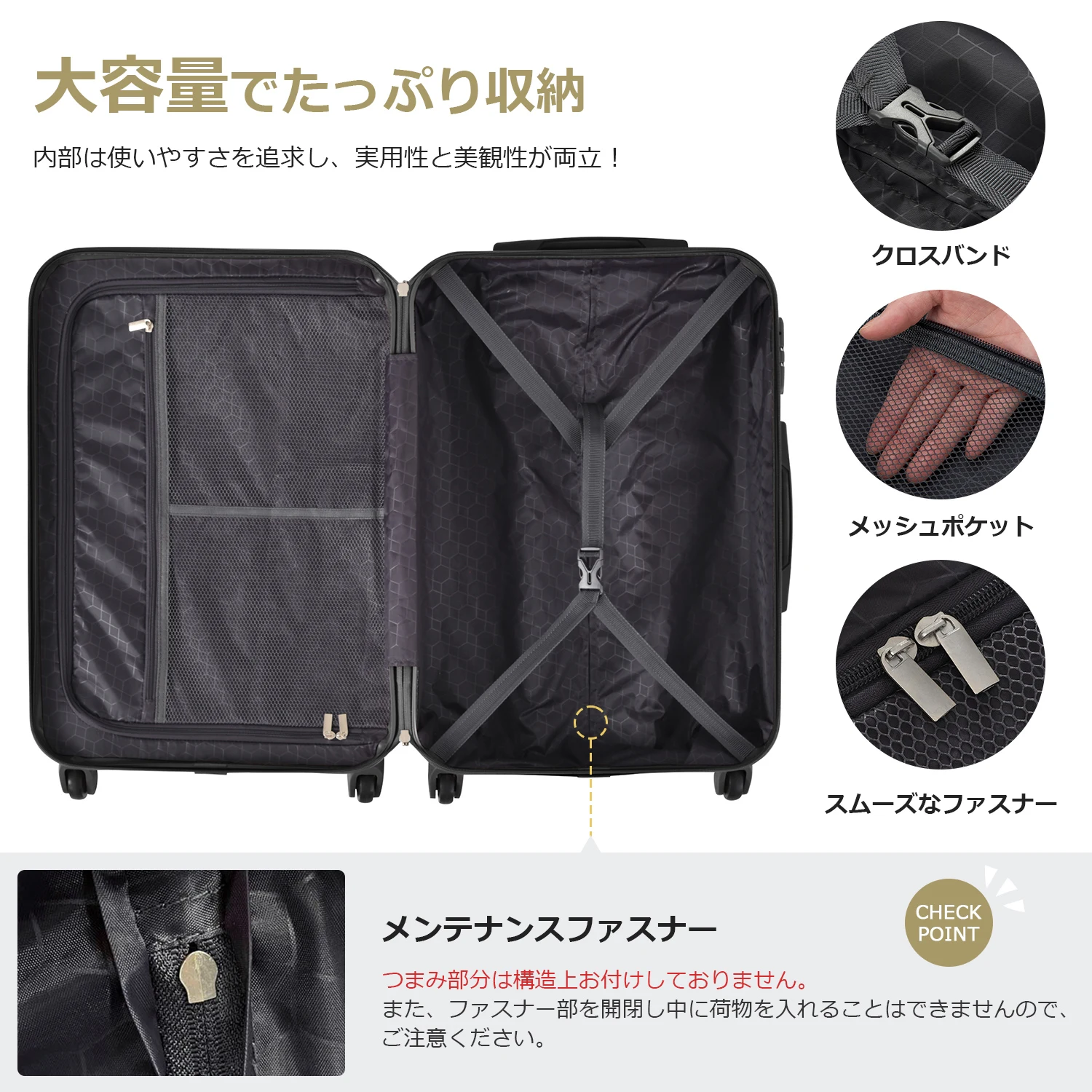 スーツケース Mサイズ キャリーバッグ キャリーケース 超軽量 TSAロック搭載 4日-7日 中型 トートバッグ ハンドバッグ レディース バッグ 手提げ 大容量 超軽量 軽い おしゃれ かわいい suitcase bag