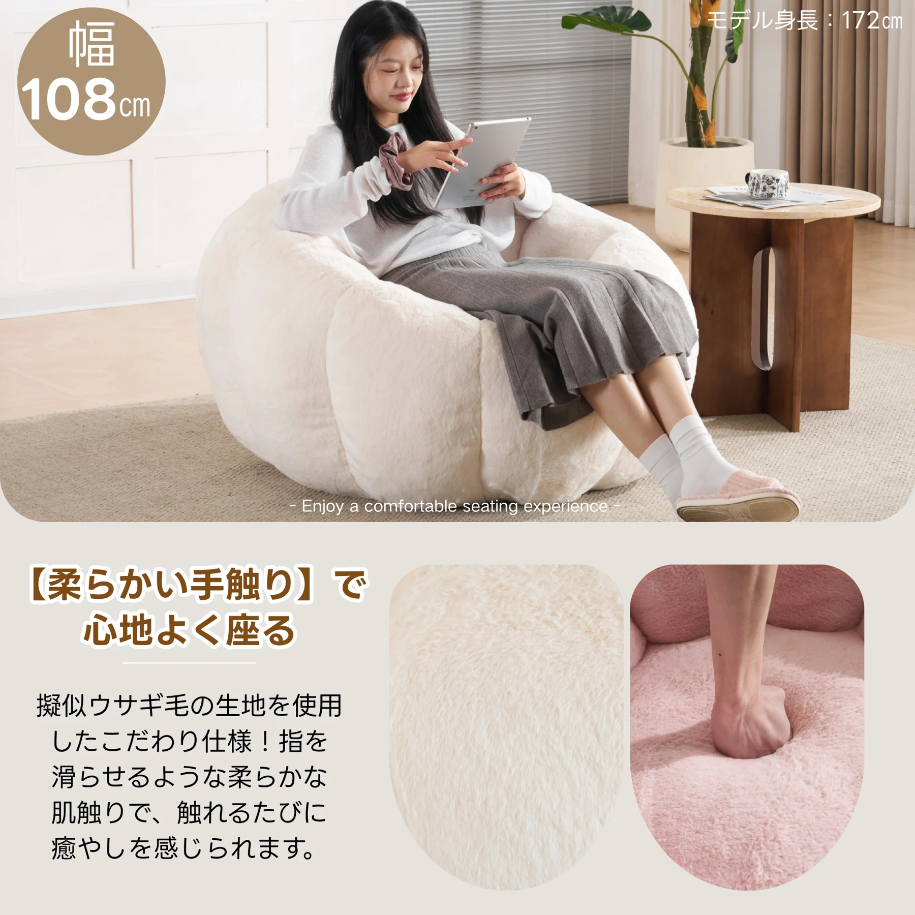 【一人掛けソファ】圧縮ソファ クッションソファー ソファー 座椅子 圧縮梱包 1人掛けソファ シンプル フロアソファー 座る 可愛い外観 実用性 コンパクト 包まれる感じ コスパ最高 耐荷重150kg ふわふわ感 圧力分散 コンパクト 一人暮らし ミニサイズ プリンみたいな感じ ベルベット
