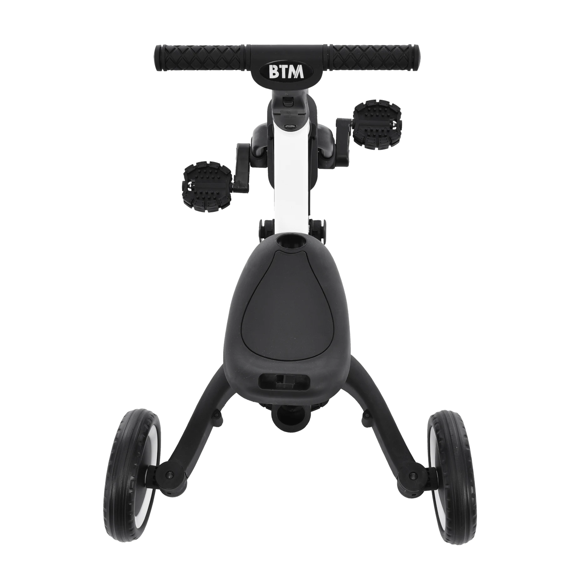 子供用三輪車 5in1(ホワイト) 自転車 オリジナル 押し棒付き 安全バー付き キックボード