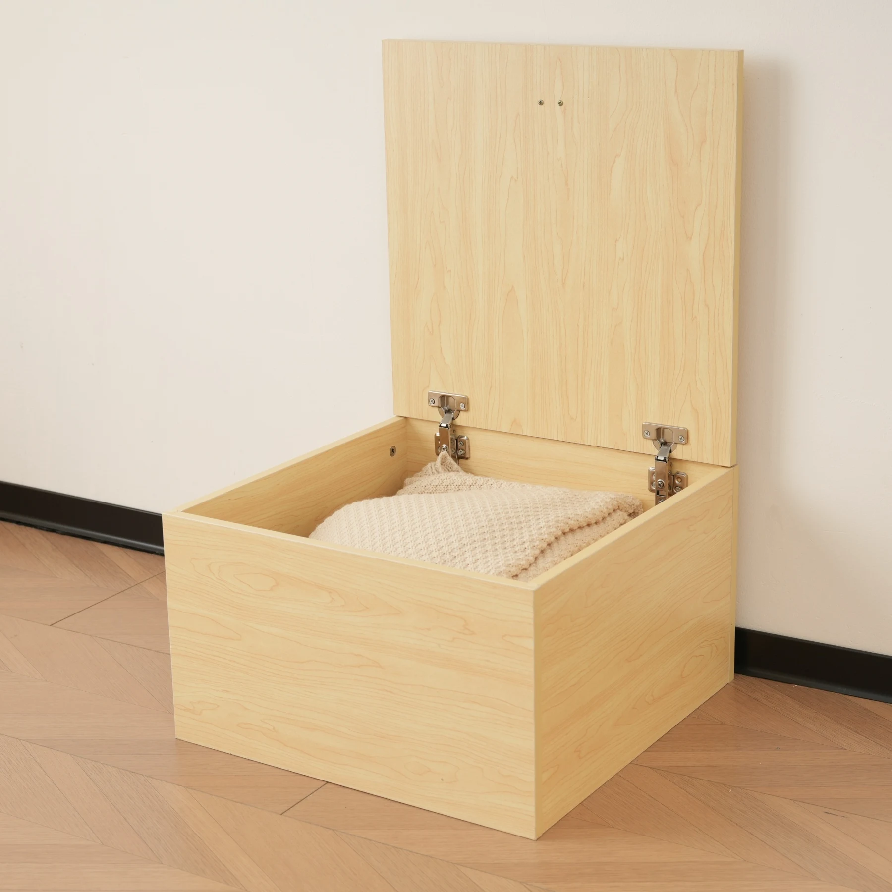 【上開きボックス2個】 収納ベッド ユニット 収納ボックス 小上がり ユニットベッド 50×50×30cm 組み合わせ自由自在 収納ベンチ 収納箱 ベッド 箱型 ベッドフレーム シングルサイズ ダブルサイズ