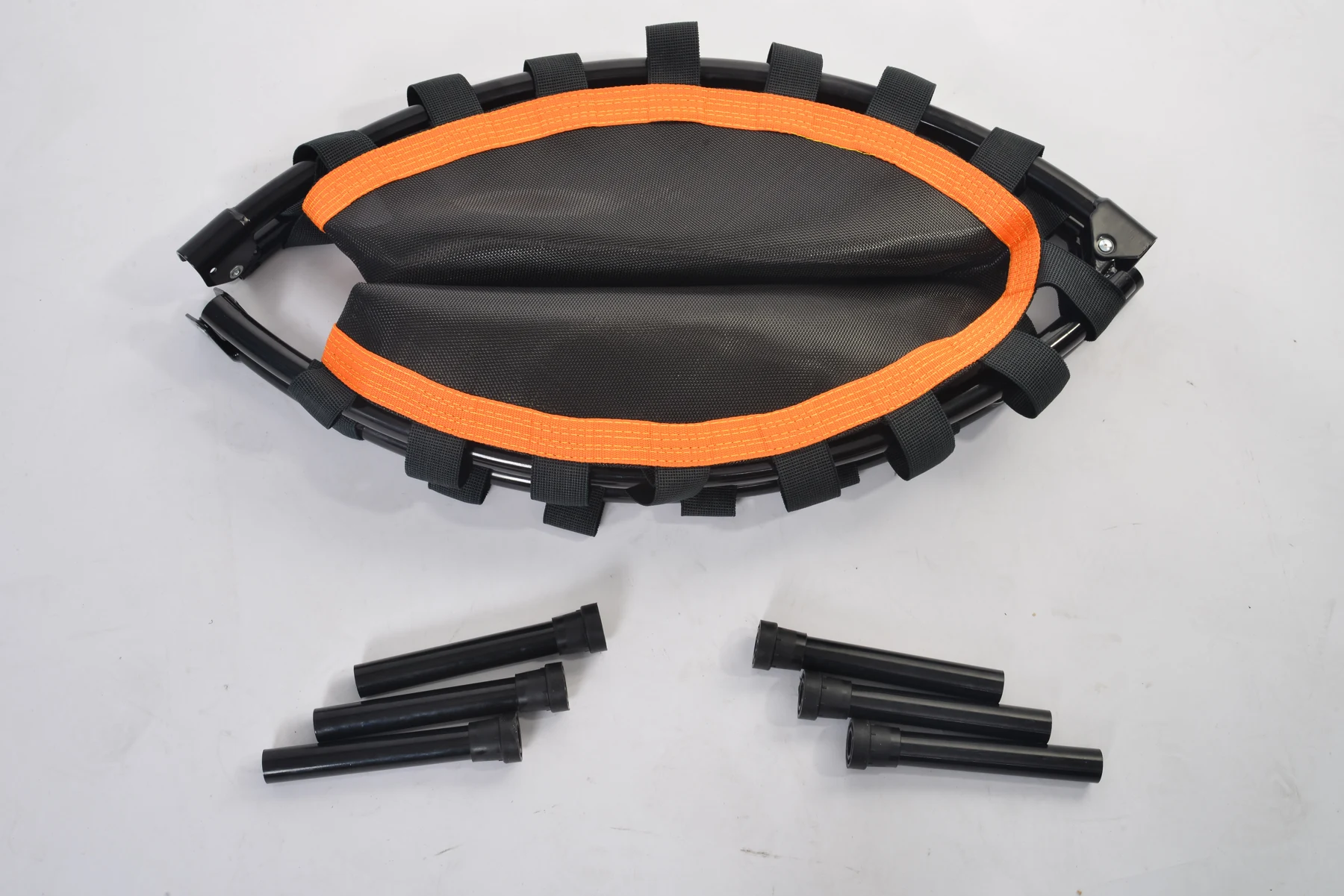 補助手すり付き トランポリン 耐荷重110kg 102cm ゴム ダイエット器具 健康器具 折りたたみ おもちゃ エクササイズ フィットネス 室内運動 あそび 家庭用 子供用 大人用 有酸素運動