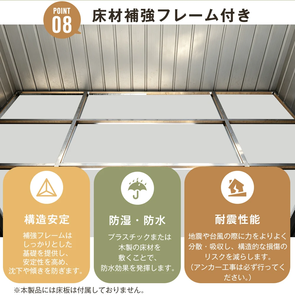 物置 屋外 大型 倉庫 大型物置 戸外収納庫 物置 防水/耐侯 収納可能 ガーデン/庭/田畑/農場 頑丈 大容量 スチール 両開きドア 補強フレーム付き 換気口付き 窓付き 床なし