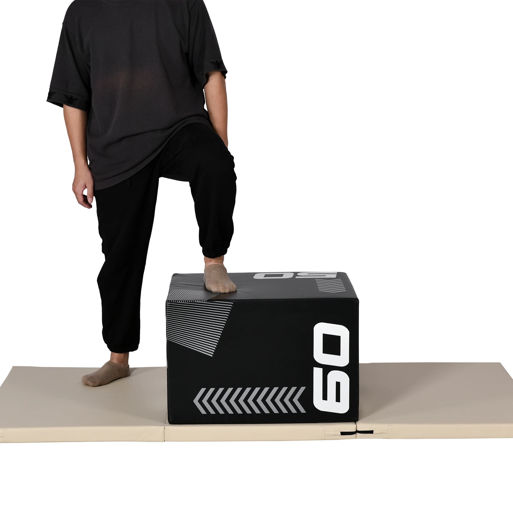 【50×60×70cm】プライオボックス ソフト 昇降台 跳び箱 プライオメトリクス ボックス ジャンプ台 ステップ台 3in1 体幹 トレーニング