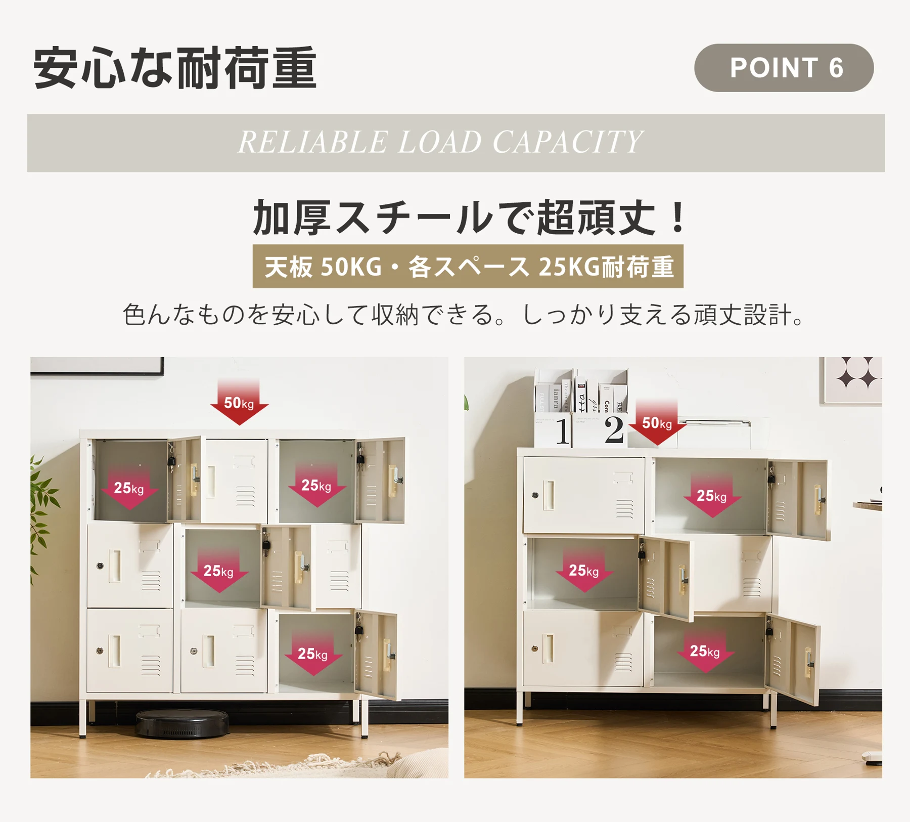 ロッカー おしゃれ スチールロッカー9人用 ホワイト 鍵付き スペアキー付 スチール製 収納 オフィス 事務所 会社 業務用 スリム かぎ付き 更衣ロッカー オフィスロッカー キャビネット オフィス用品