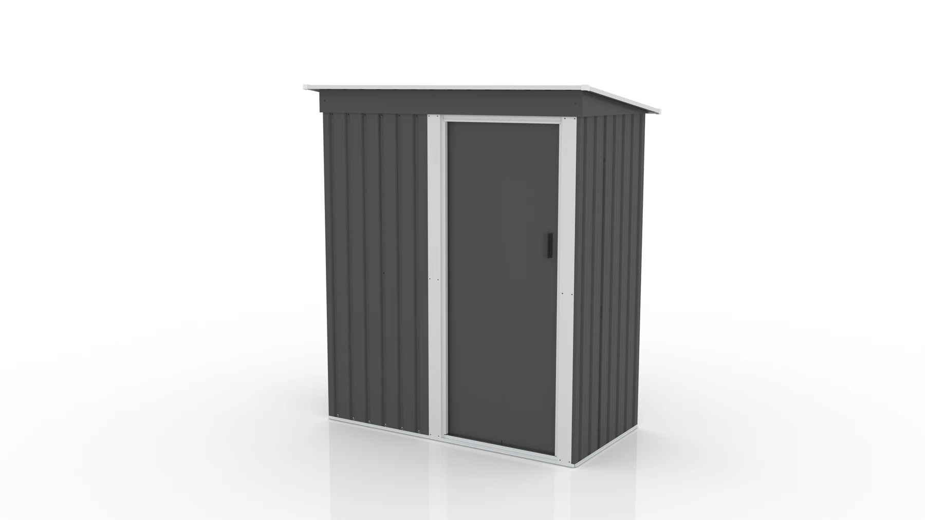 【 棚なし】物置 屋外 大型 倉庫 大型物置 戸外収納庫 物置 防水/耐侯 収納可能 ガーデン/庭/田畑/農場 頑丈 大容量 スチール 床なし グレー