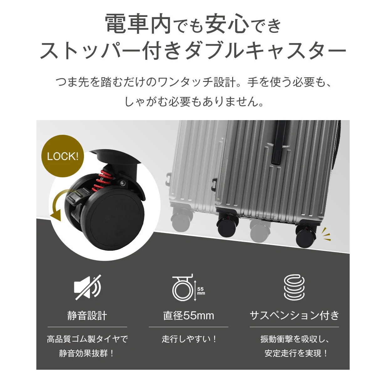 スーツケース Sサイズ 軽量 キャリーケース ストッパー ドリンクホルダー TSAロック 超軽量 静音 ダブルキャスター 大容量 防水ポケット スムーズ おしゃれ 海外 出張用 ビジネス かわいい