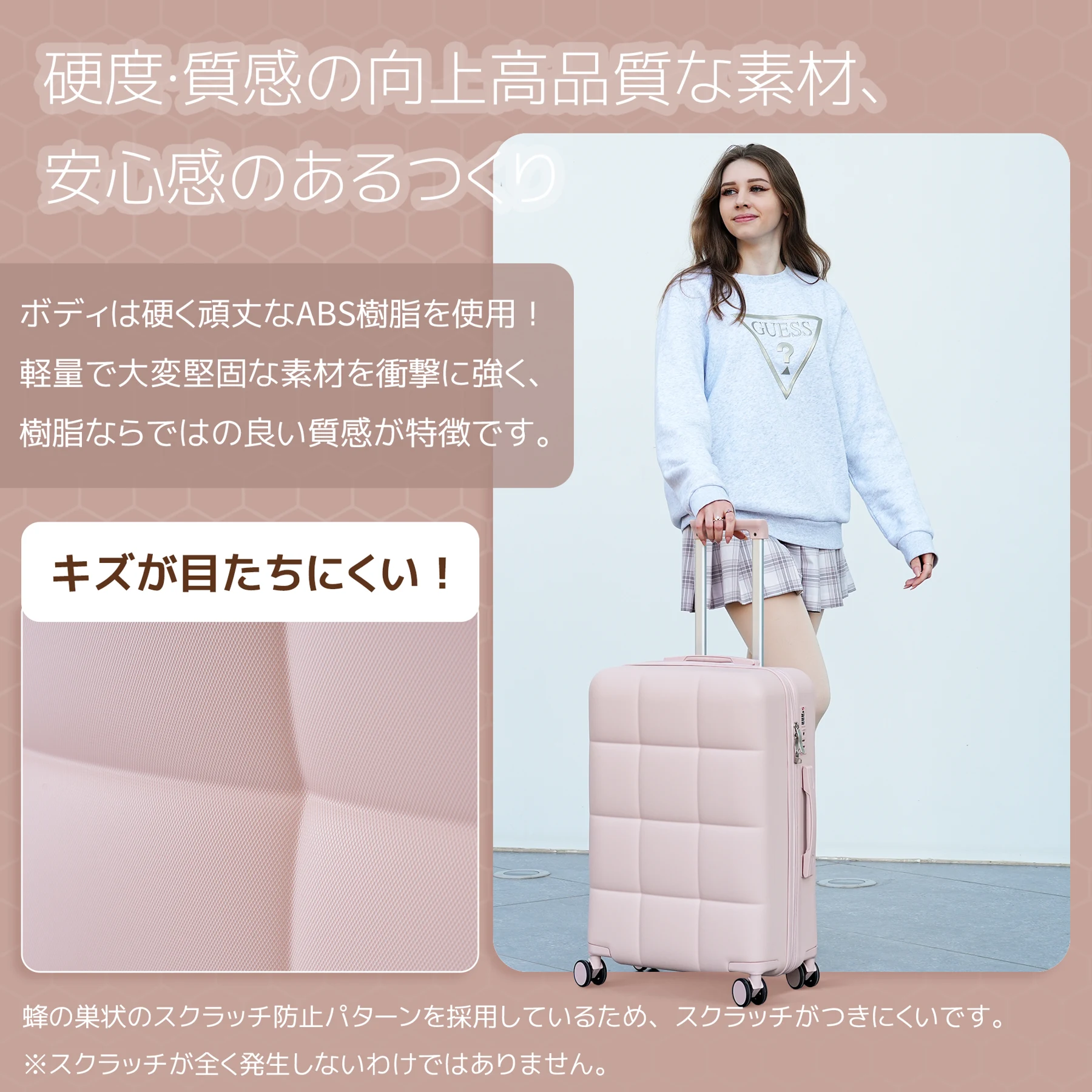 スーツケース キャリーバッグ キャリーケース Sサイズ 小型 超軽量 ファスナー式 TSAロック搭載 フック機能付き 360度回転 旅行 おしゃれ 人気色