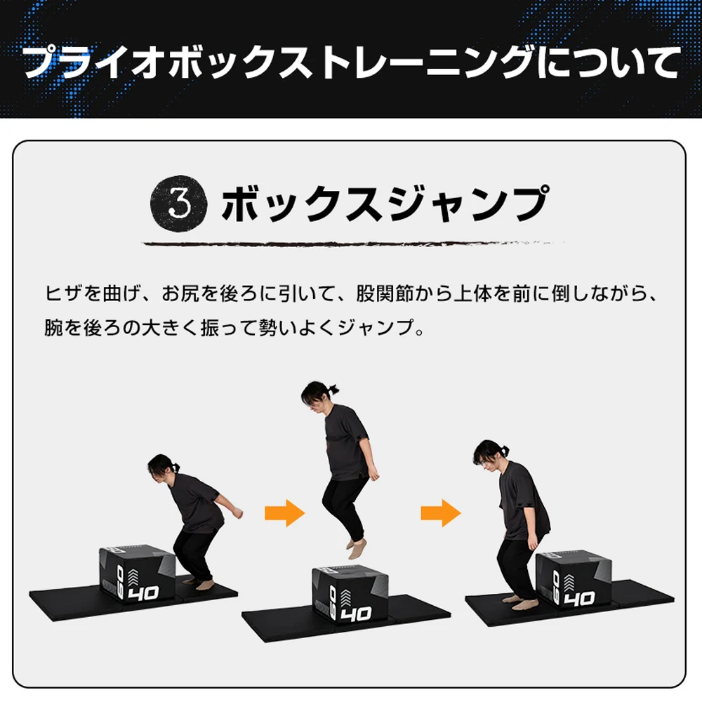 【50×60×70cm】プライオボックス ソフト 昇降台 跳び箱 プライオメトリクス ボックス ジャンプ台 ステップ台 3in1 体幹 トレーニング