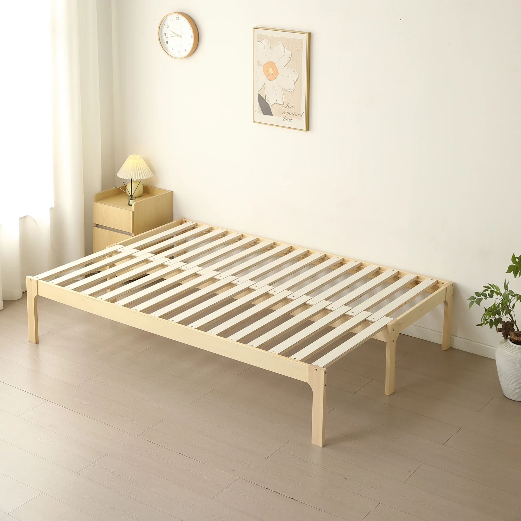 【幅140cm】ソファベッド ディベッド 木製 伸長式ベッド ダブル D 2way パイン材 フレームのみ すのこ シングル セミシングル セミダブル SS~D