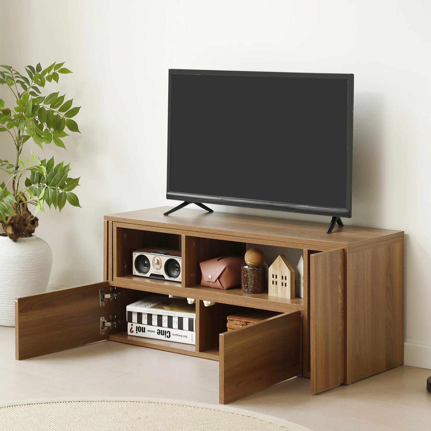 テレビ台 ローボード 収納 伸縮自由 幅95~169cm テレビボード テレビラック リビングボード おしゃれ 北欧 L字収納 TV台L字 TVボード コーナー収納ロータイプ 棚 シンプル スリム 大容量