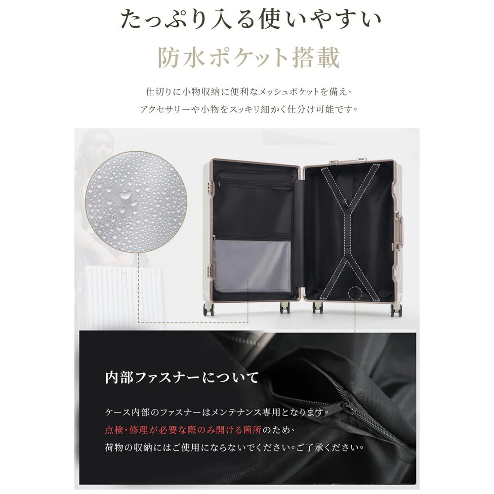 スーツケース Sサイズ フレームタイプ ドリンクホルダー 大容量 ストッパー付き 軽量 キャリーケース 高級感 海外 頑丈 静音 おすすめ 修学旅行 学生