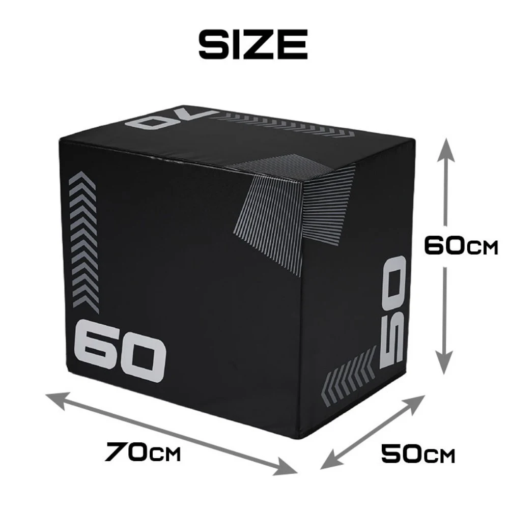 【50×60×70cm】プライオボックス ソフト 昇降台 跳び箱 プライオメトリクス ボックス ジャンプ台 ステップ台 3in1 体幹 トレーニング