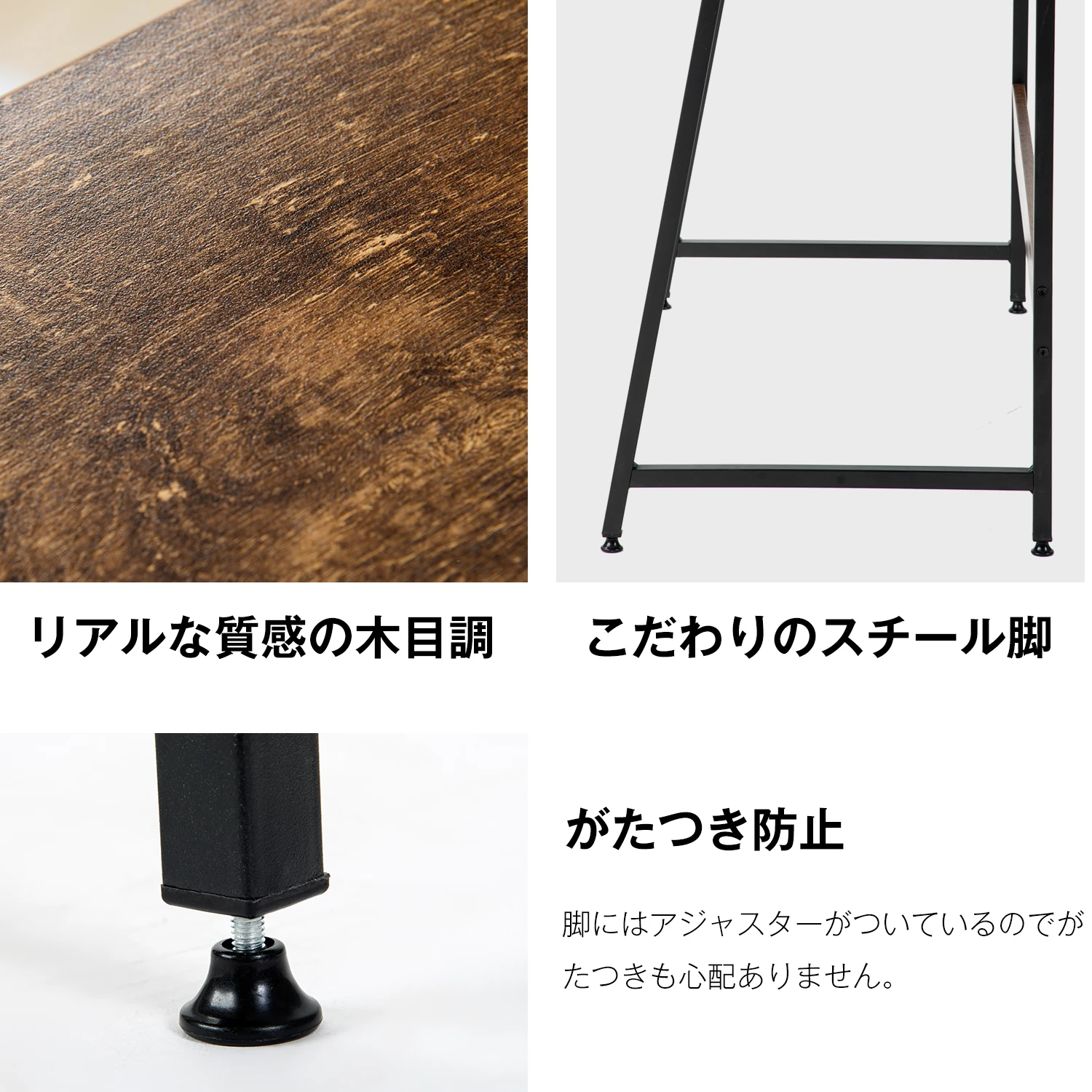 【ホワイト】パソコンデスク 引き出し付き 収納台 ミシン台 学習机 勉強机