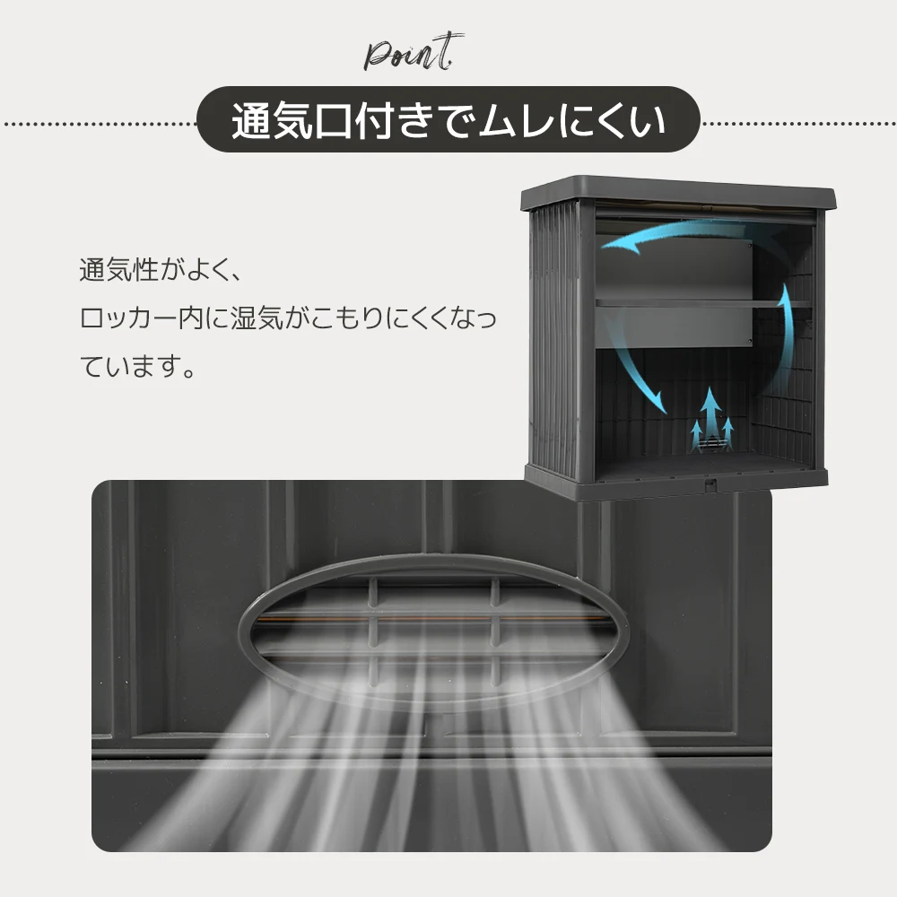 戸外収納庫 レンガ調 収納ボックス 置き配 可動棚板付き 屋外 ストッカー 防水/耐侯 収納可能 ガーデン/庭/ベランダ 頑丈