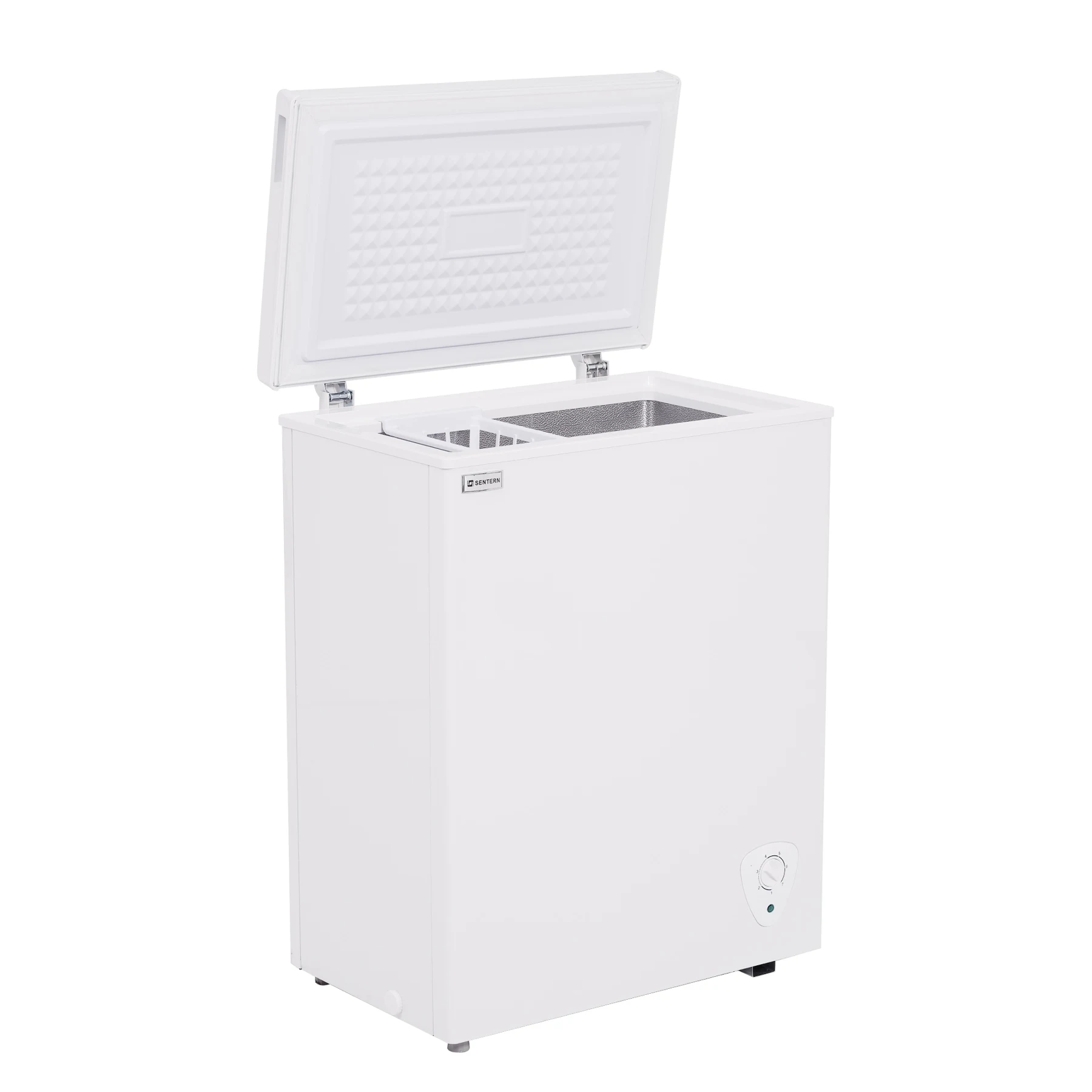 冷凍庫 90L 家庭用 業務用 チェストフリーザー 上開き バスケット付き フリーザー ストッカー 冷凍 省エネ スリム 冷凍冷蔵庫 温度調整 氷 静音 大容量 冷凍食品 ストック キッチン家電 ホワイト 白 冷凍庫 業務用冷蔵庫