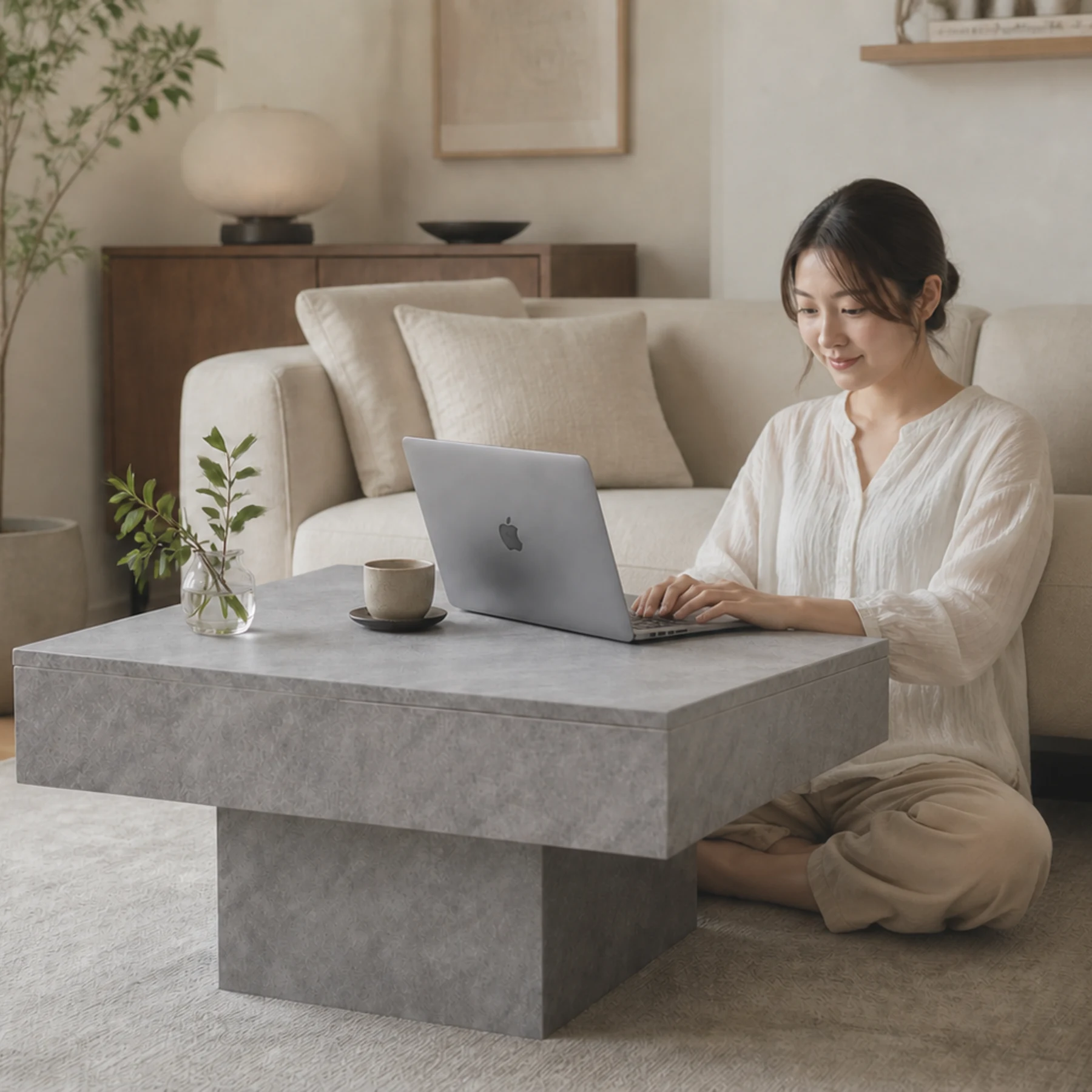 テーブル センターテーブル 正方形 ローテーブル 大き目 リビングテーブル デスク 作業台 家具 角型 応接テーブル 木製 テーブル 高級感 おしゃれ リビング コンパクト 木目調 食事 仕事 在宅 リモート 北欧 おしゃれ組立品