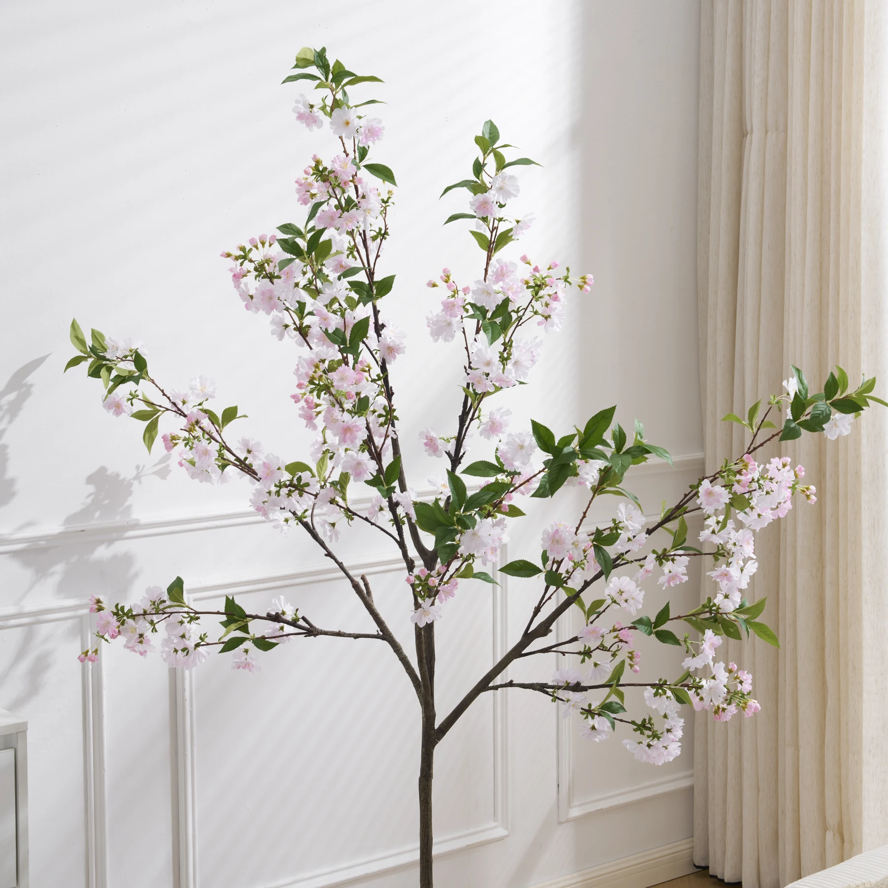 観葉植物 フェイク 180cm 八重桜 フェイクグリーン 人工観葉植物 大型 水性塗料 造花 ホテル インテリア リアル おしゃれ お祝い 樹 木 室内