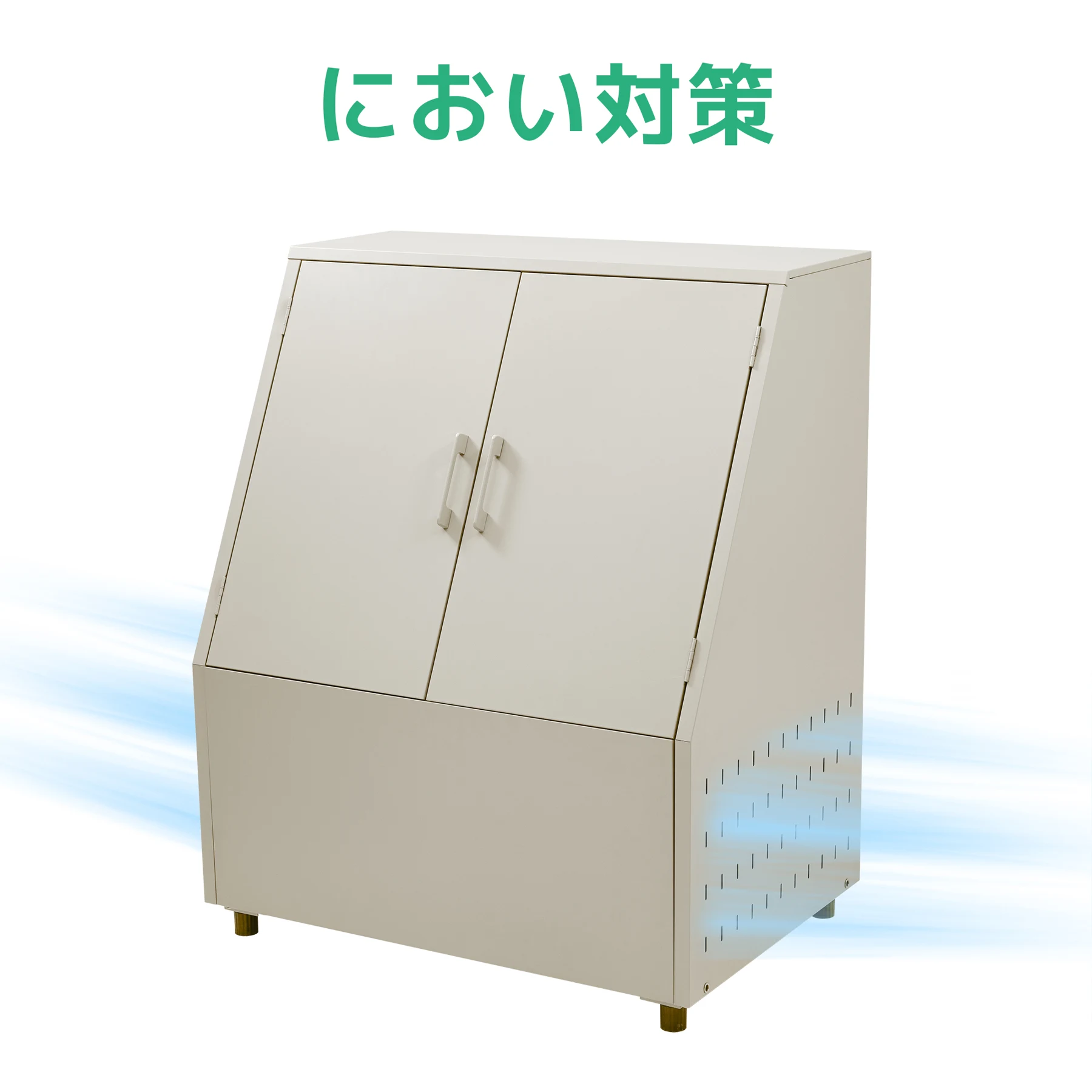 ゴミ箱 屋外 大容量 456L 通気性抜群 頑丈 大型 安定 簡単組立 ゴミ荒らし防止 カラスよけ 大型 野良猫よけ 大きい ふた付き ゴミステーション ゴミボックス ゴミ収納 ゴミ保管 ゴミ収集 庫 ごみ 箱 カラス対策【ホワイトグレー】